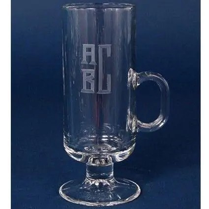 Engraved Glass Irish Coffee Mug �C 8.5 oz �C Item 524/5292