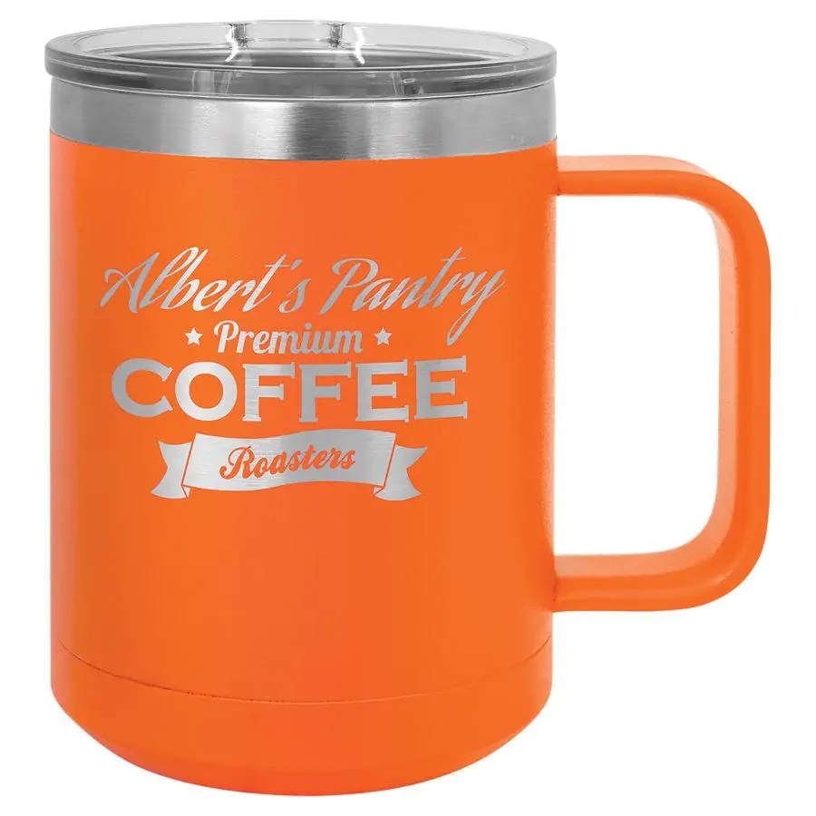 Engraved Polar Camel 15 oz. Vacuum Insulated Mug with Slider Lid
