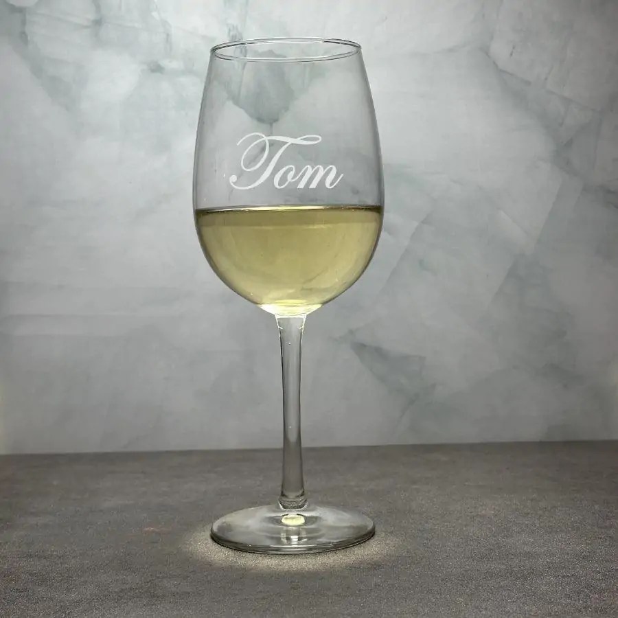 Engraved White Wine Glass �C 16 oz �C Item 494/GAG1352