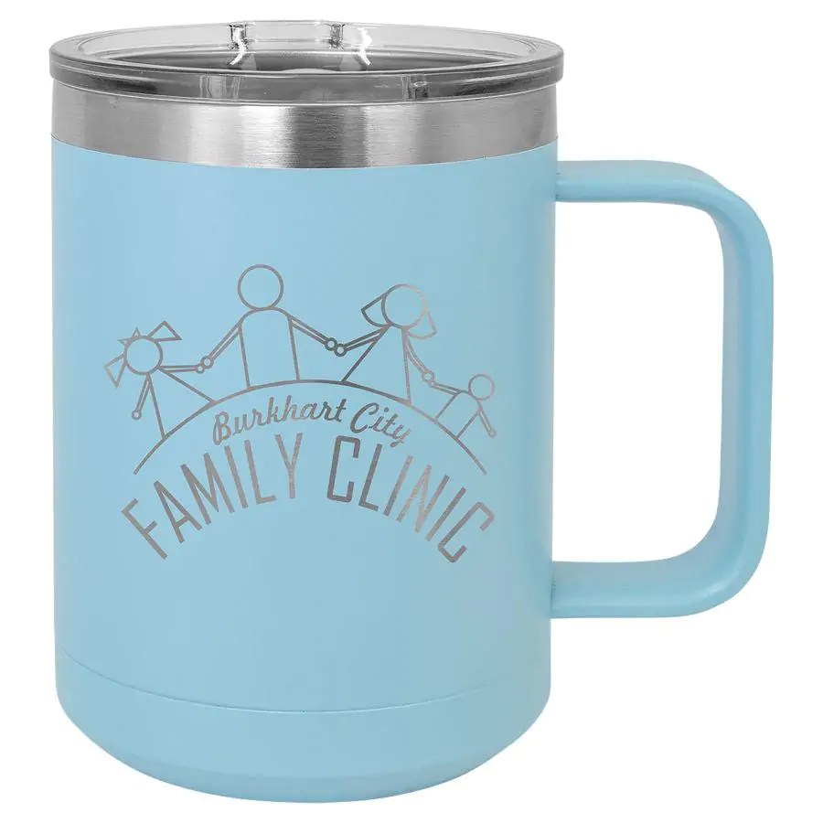 Engraved Polar Camel 15 oz. Vacuum Insulated Mug with Slider Lid