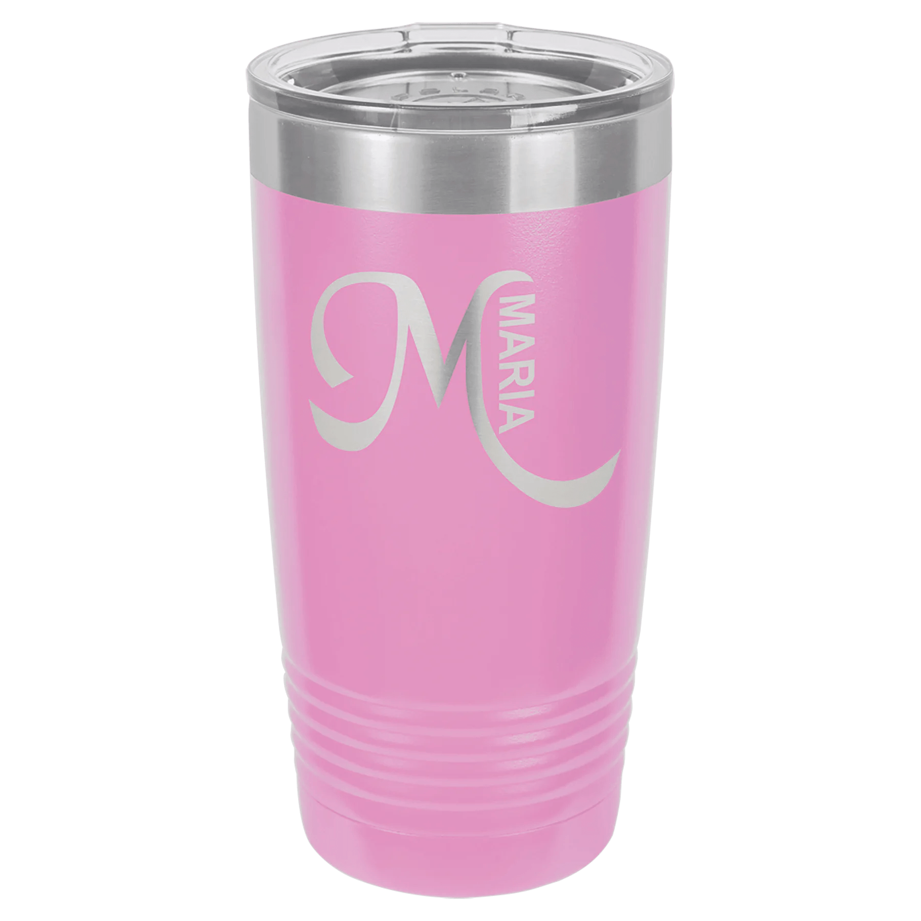 Engraved 20oz Vacuum Insulated Personalized Stainless Steel Tumbler with Lid