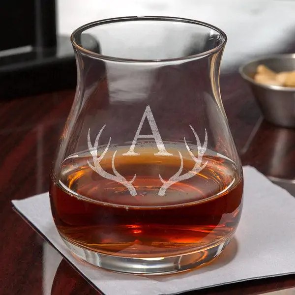 Engraved Glencairn Canadian Whisky Glass 11.75 oz. �C Personalized Canadian Whiskey Glasses