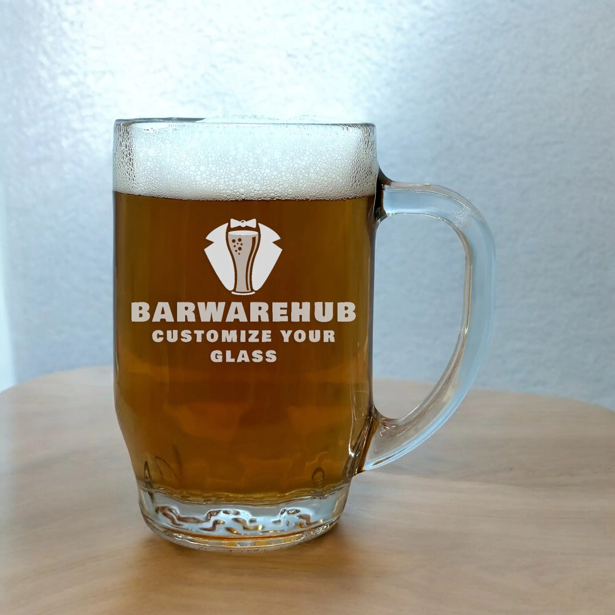 Engraved Libbey Thumbprint Beer or Coffee Mug �C 20 oz. �C Item 5303