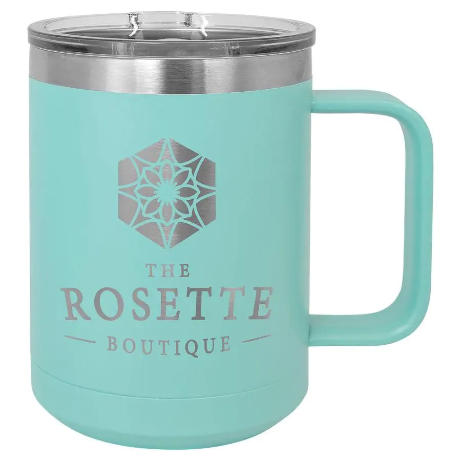 Engraved Polar Camel 15 oz. Vacuum Insulated Mug with Slider Lid