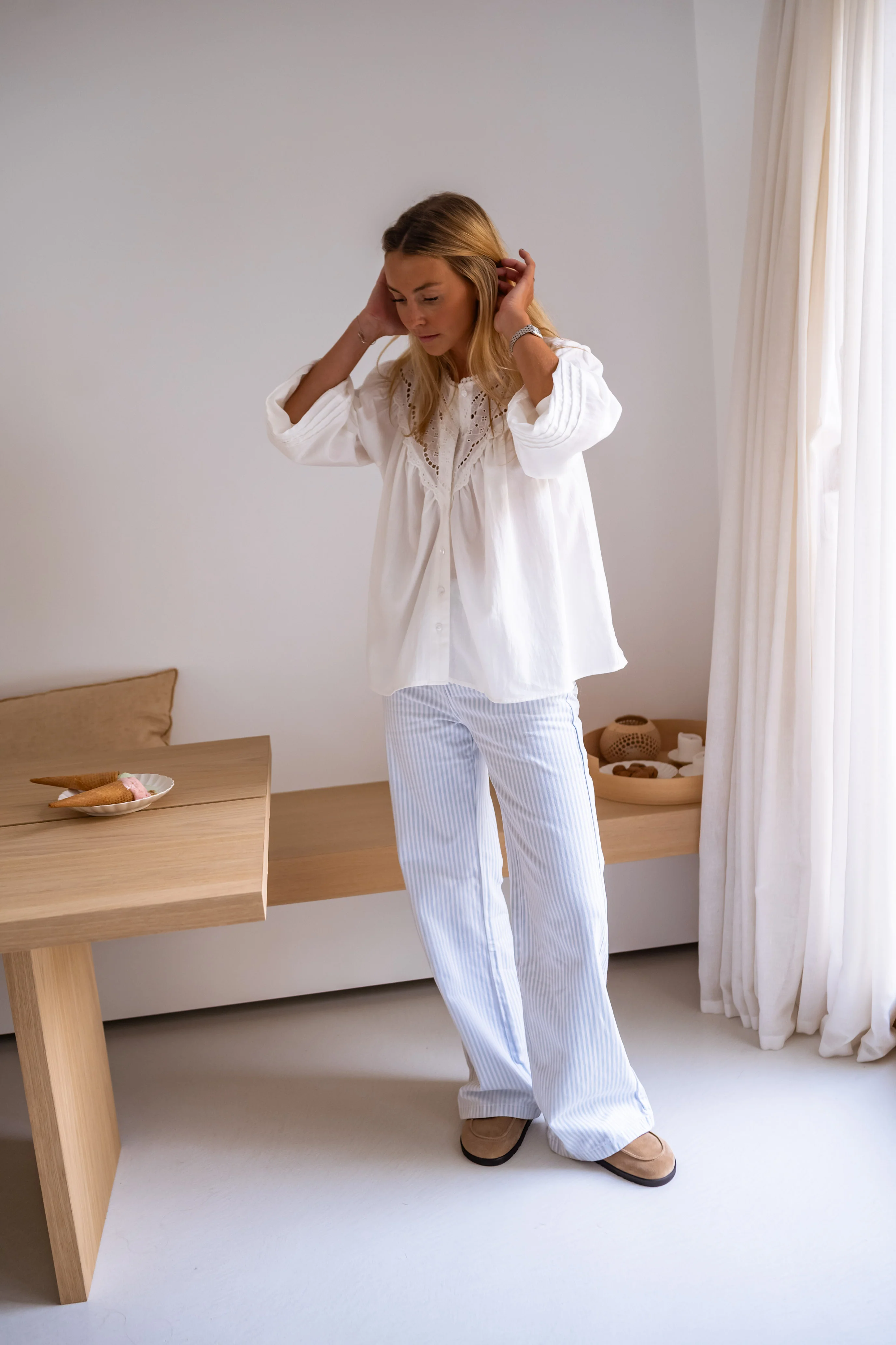 White Fedo Blouse