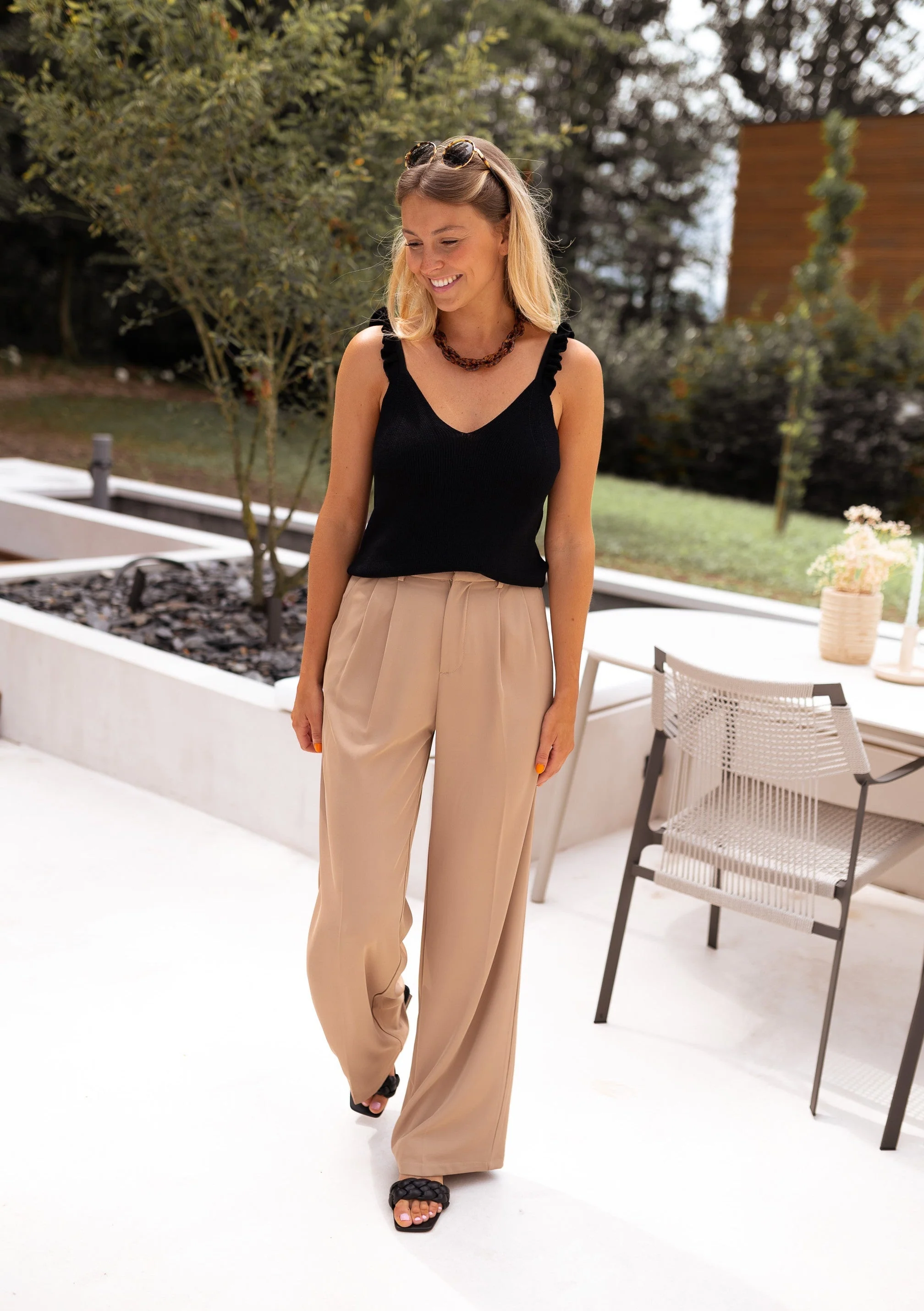 Beige Victor Pants