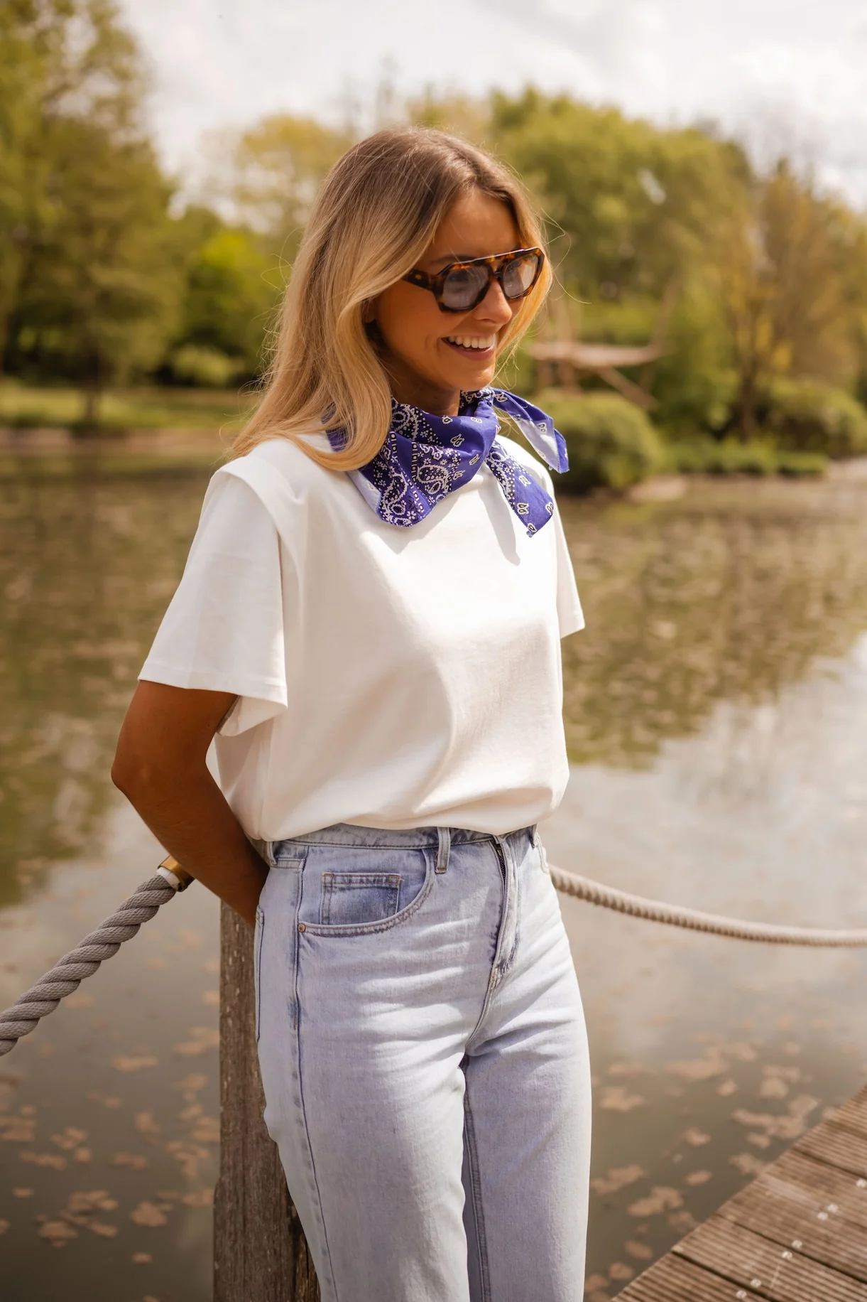 White Bandana T-Shirt