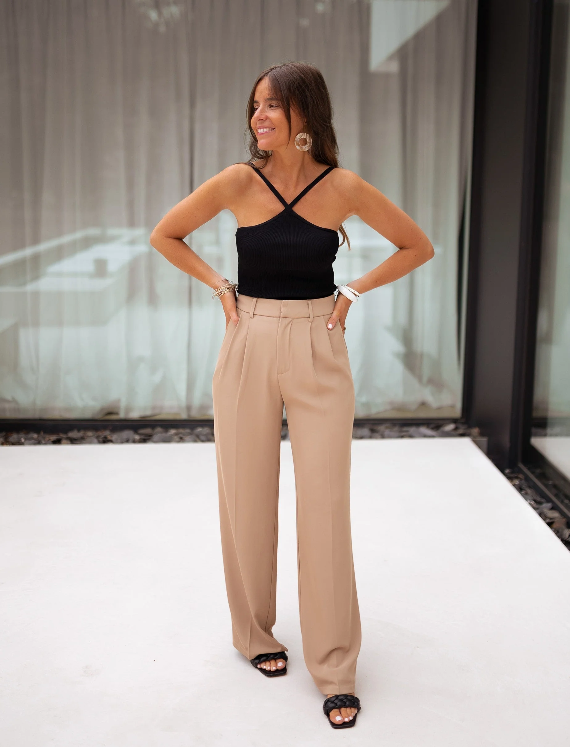 Beige Victor Pants