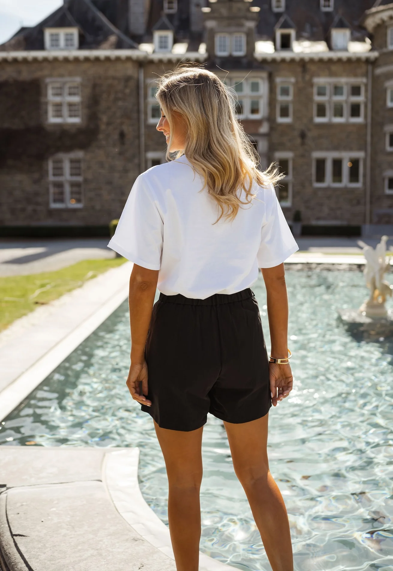 Black Faustine Shorts
