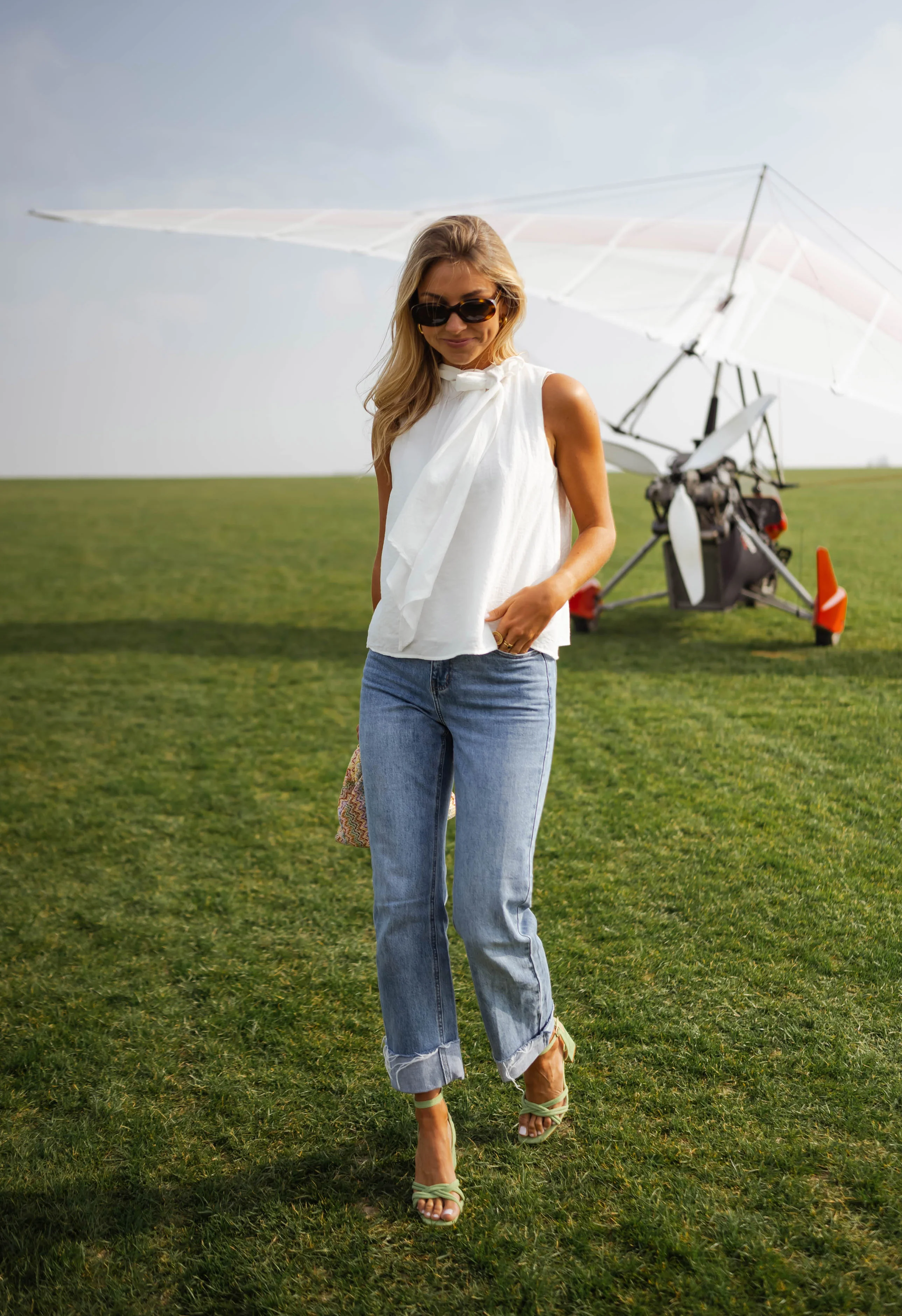 White Tessi Blouse