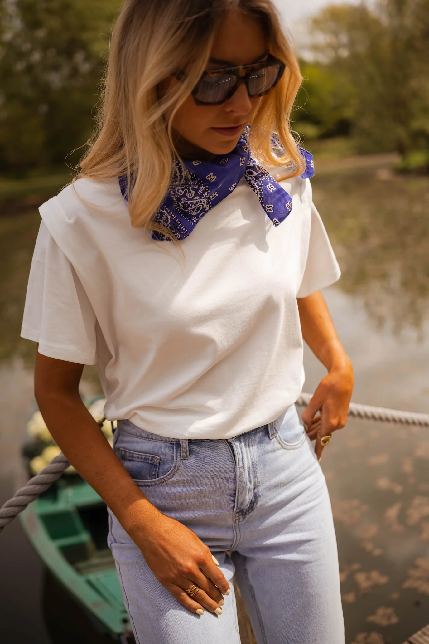 White Bandana T-Shirt