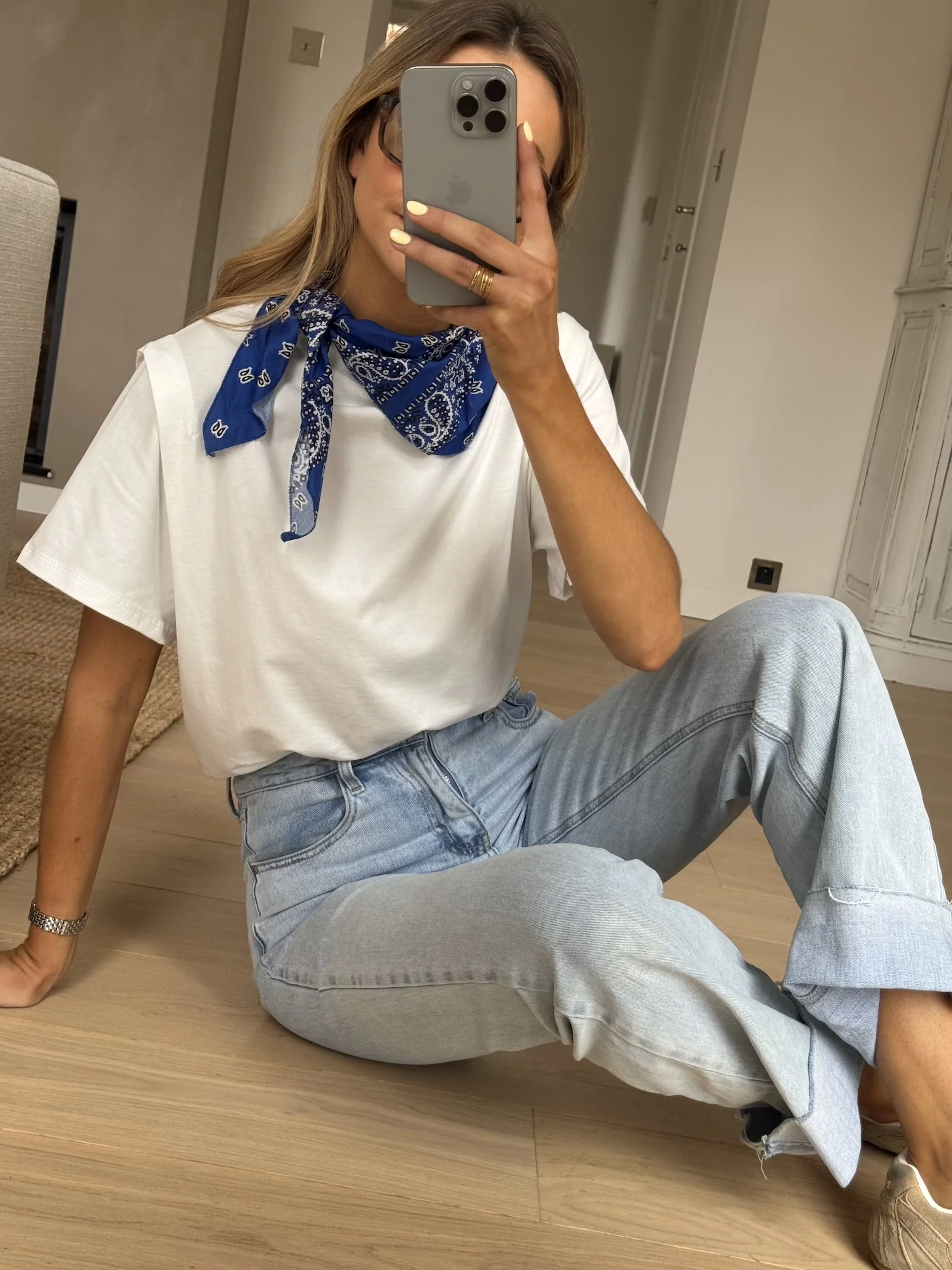 White Bandana T-Shirt