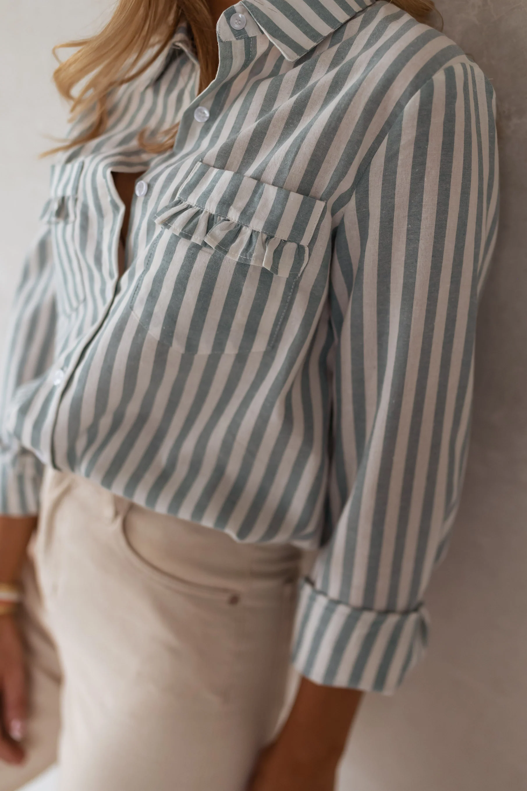 Praia White Stripe Shirt