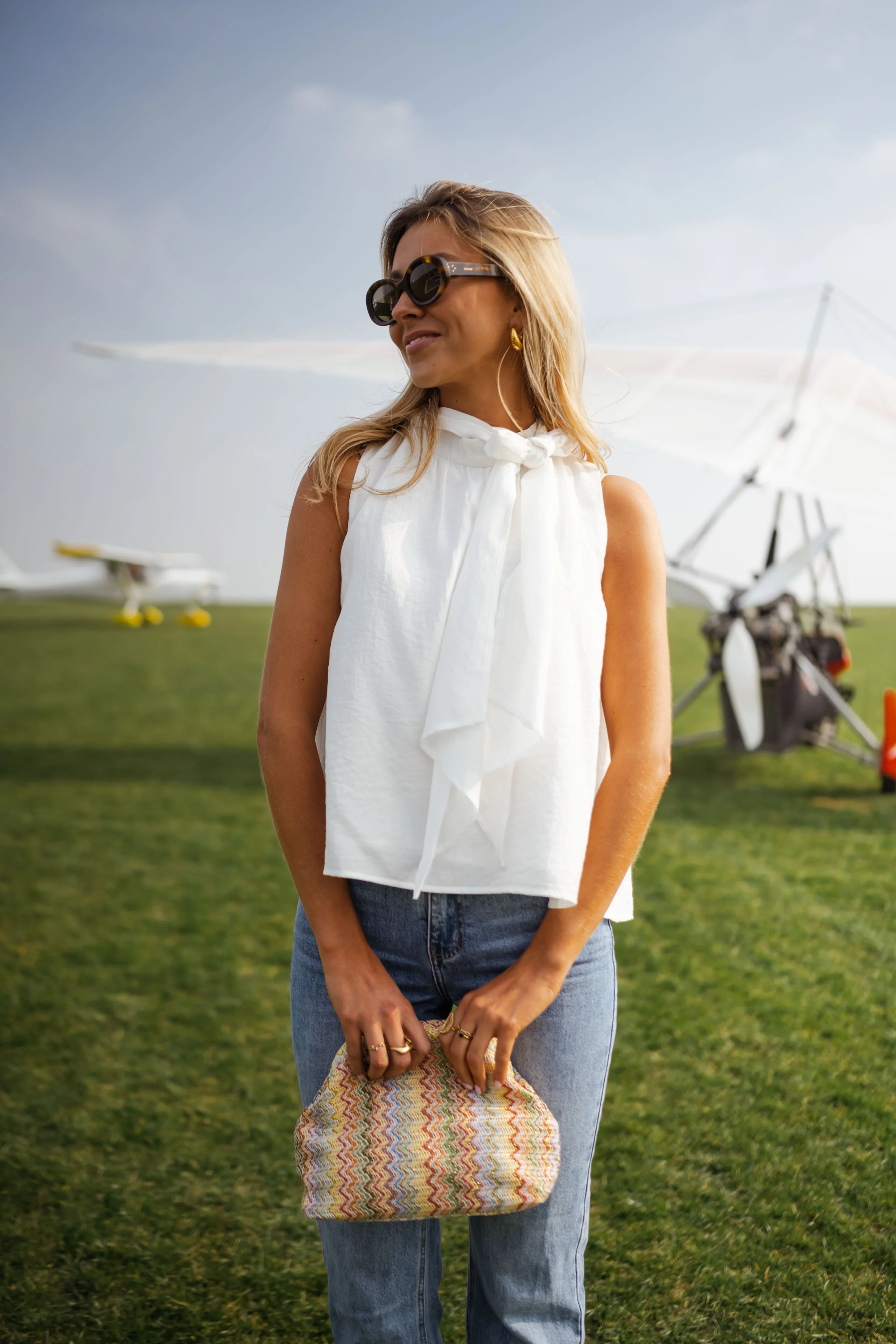 White Tessi Blouse