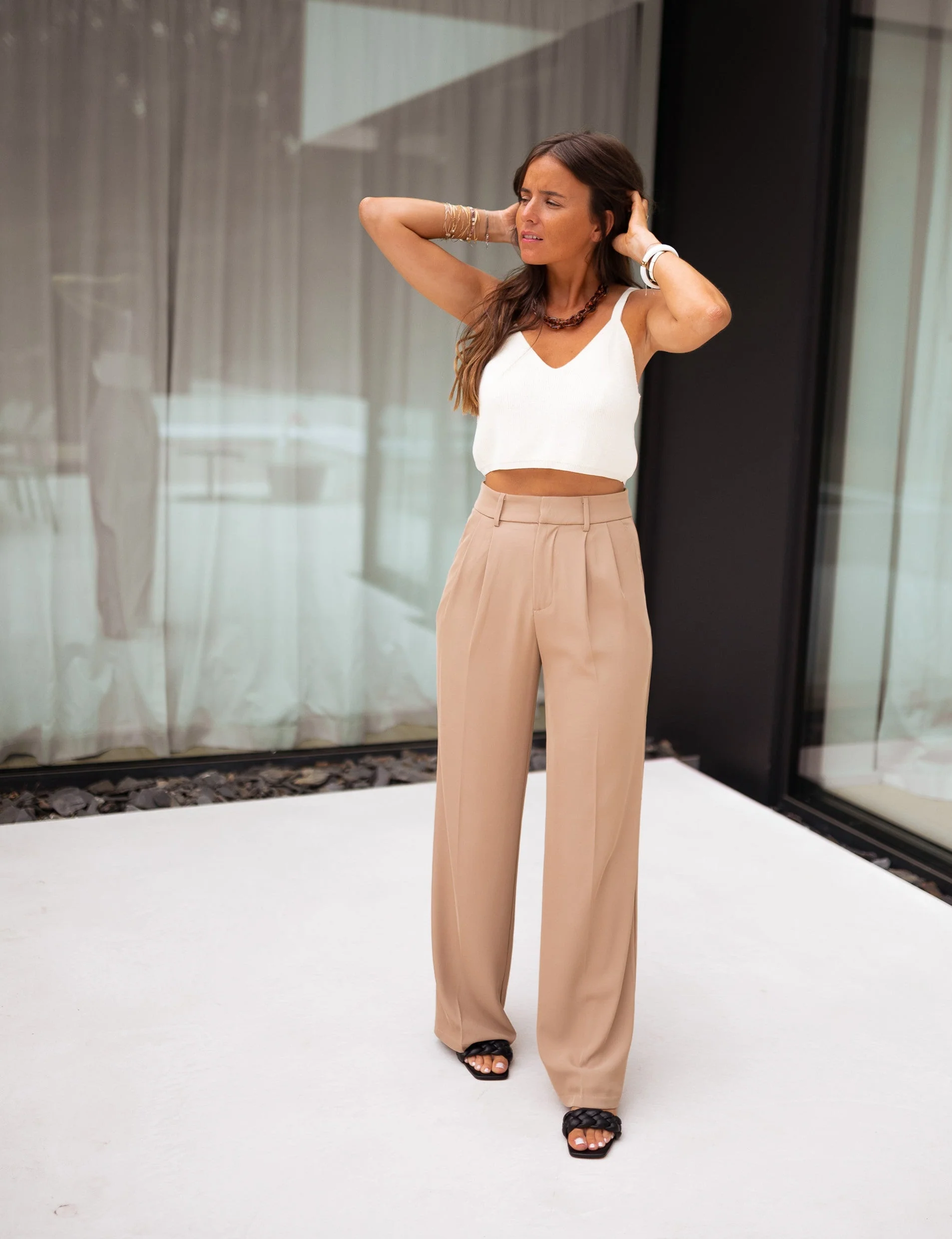 Beige Victor Pants