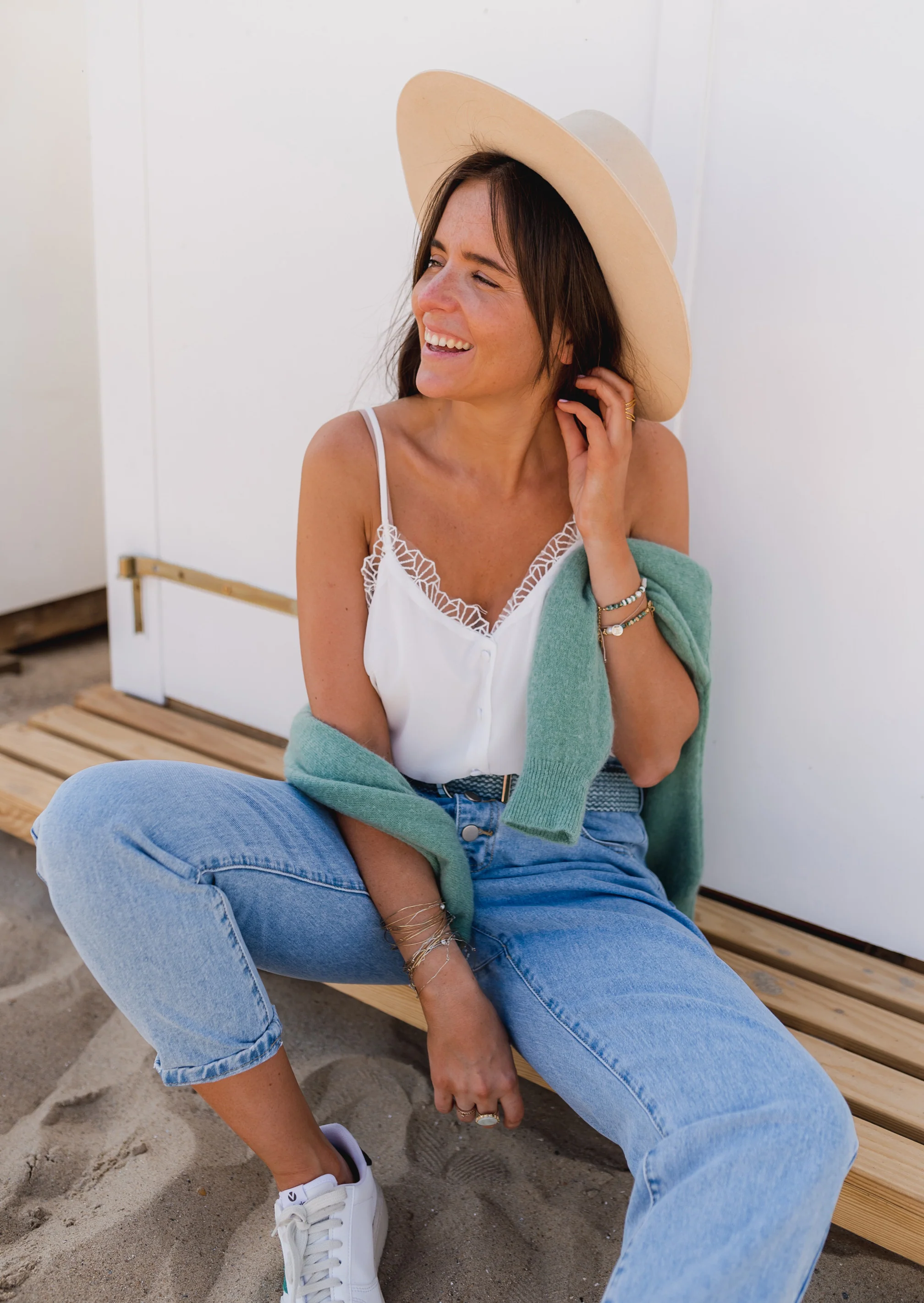 White Corrina Cami
