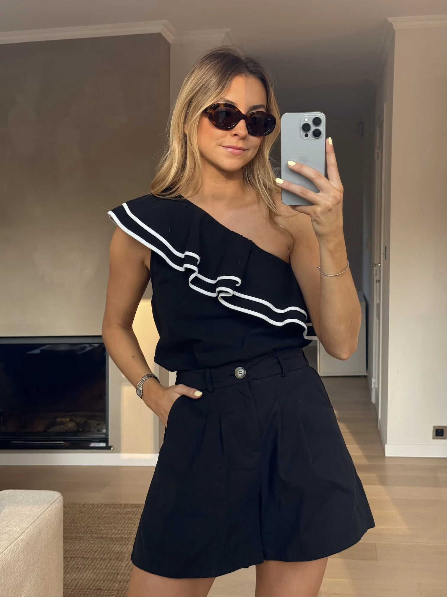 Black Anza Blouse