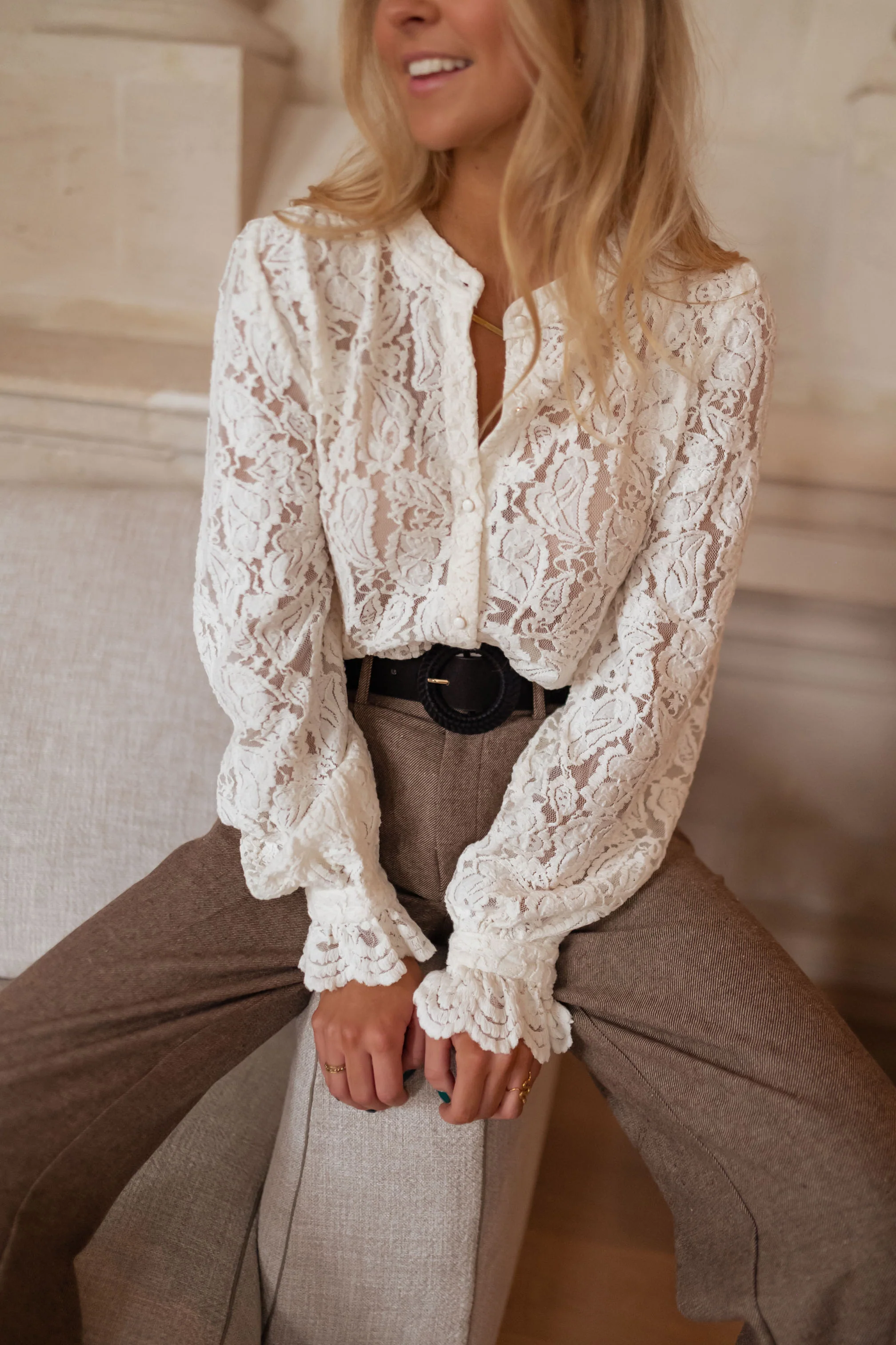 Ecru Jade Blouse