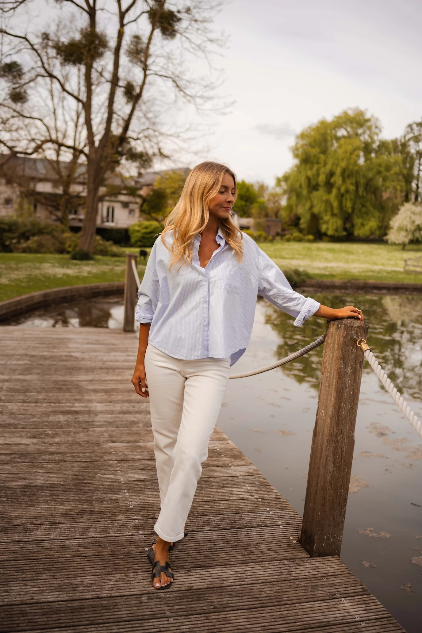 Blue Striped Kathou Shirt
