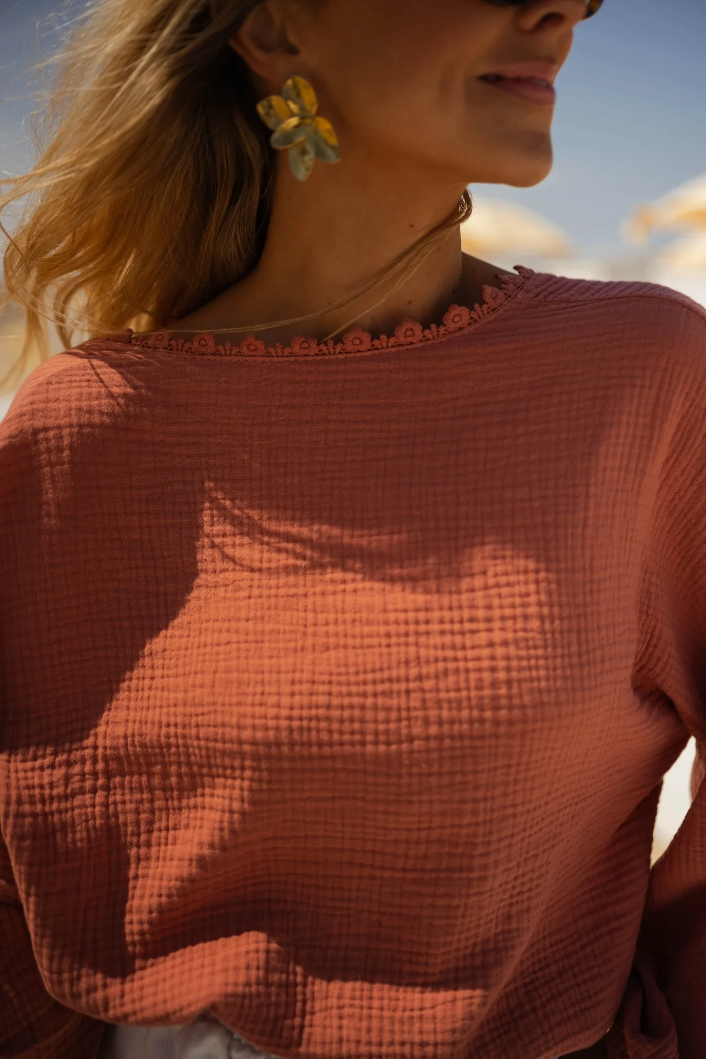 Terracotta Babs Blouse