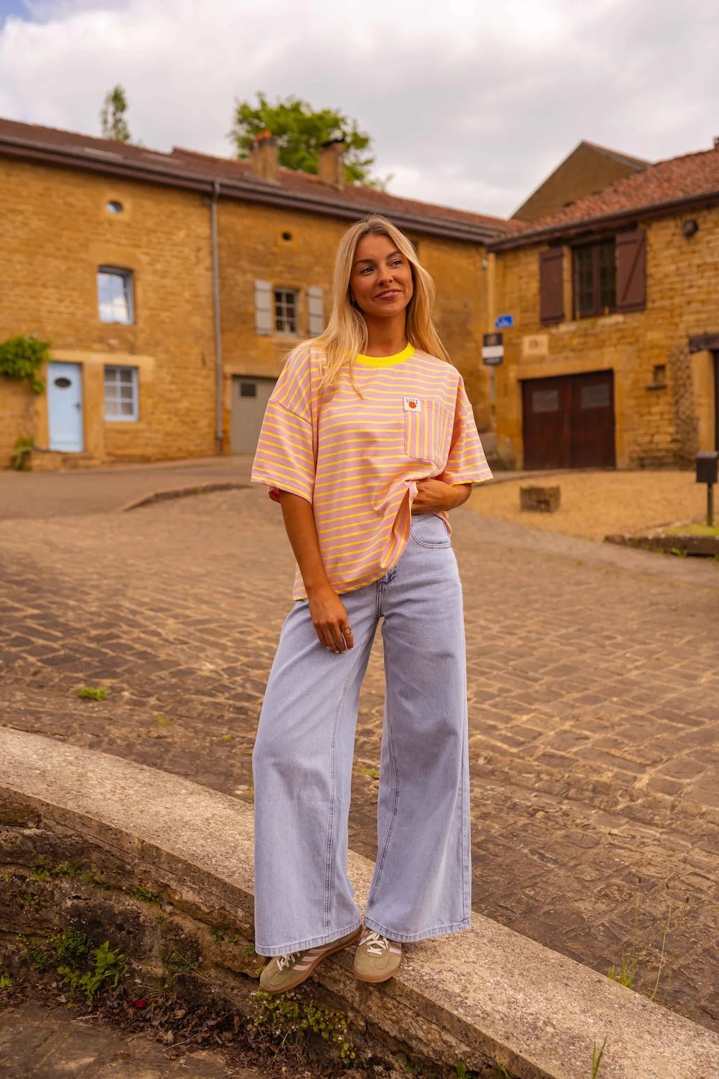 Yellow and Pink Haly T-Shirt