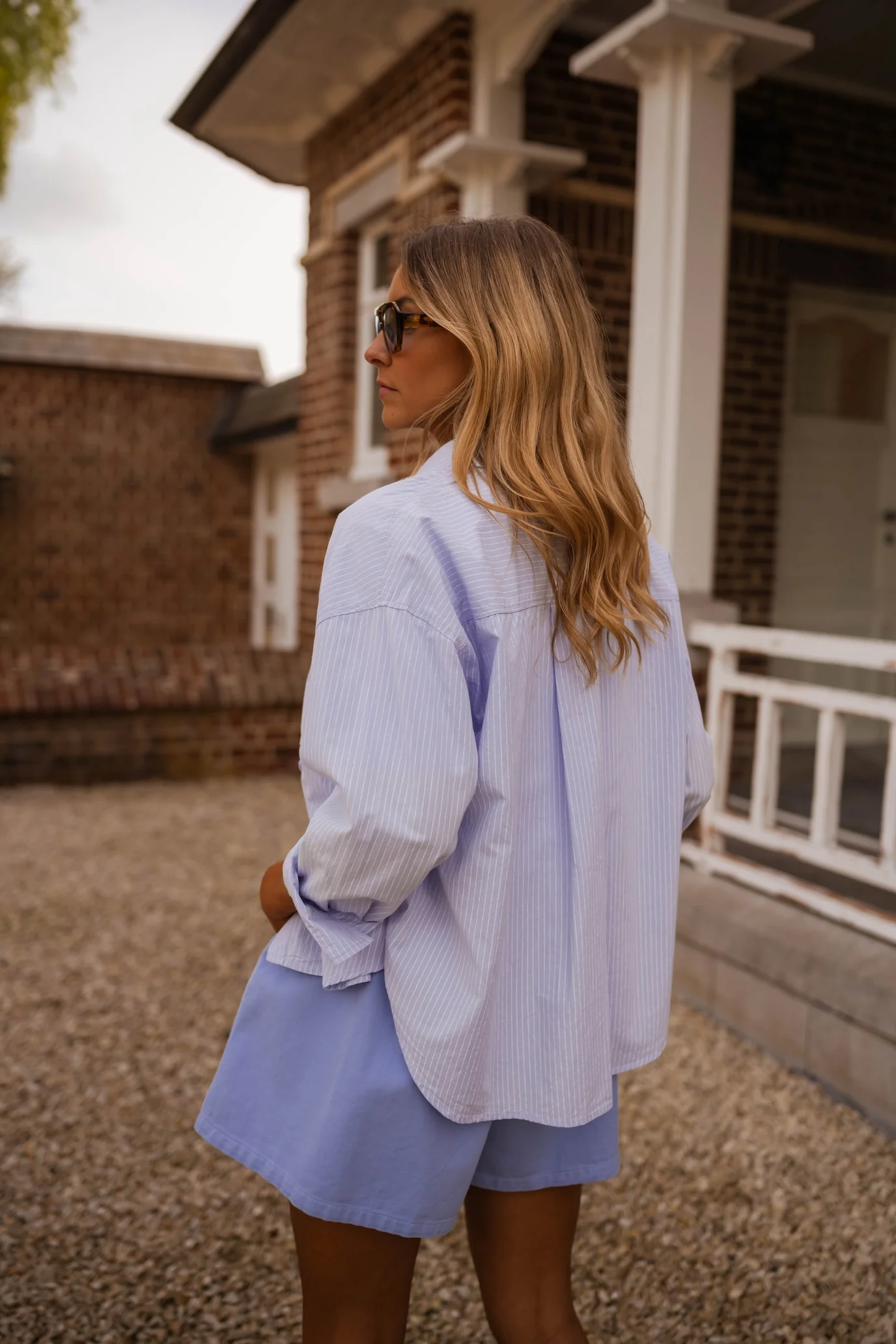Blue Striped Kathou Shirt