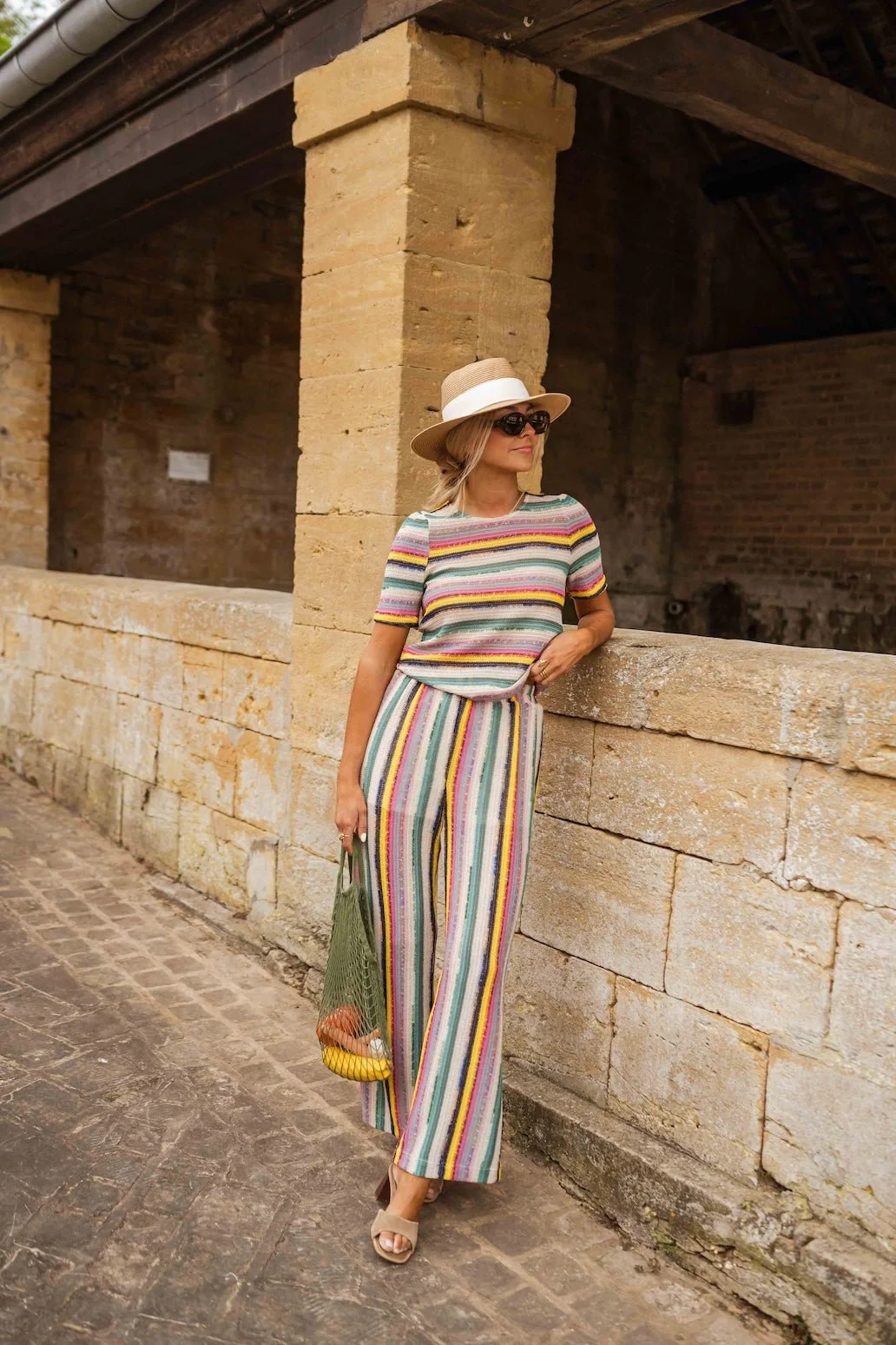 Striped Crochet Malia Blouse
