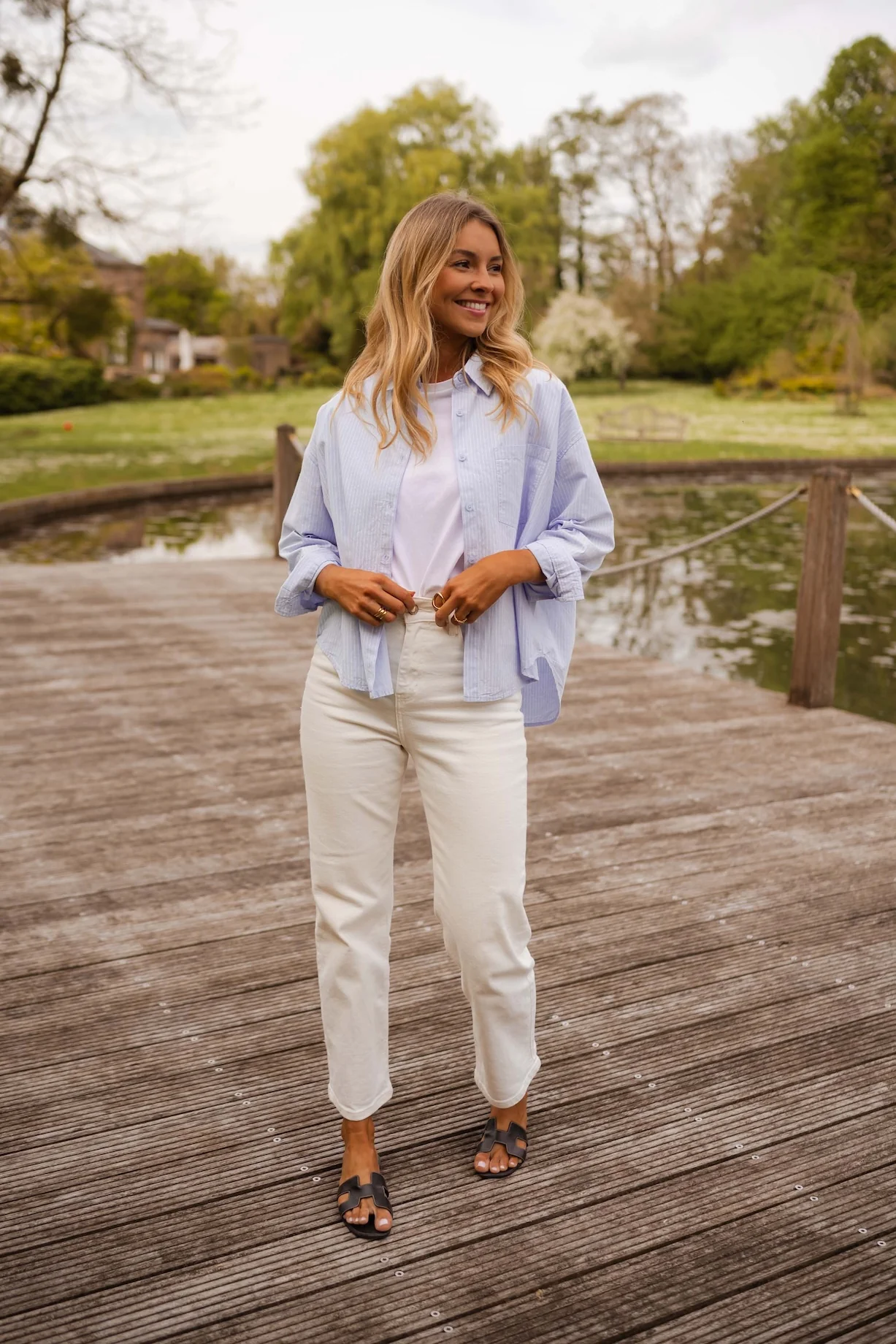 Blue Striped Kathou Shirt