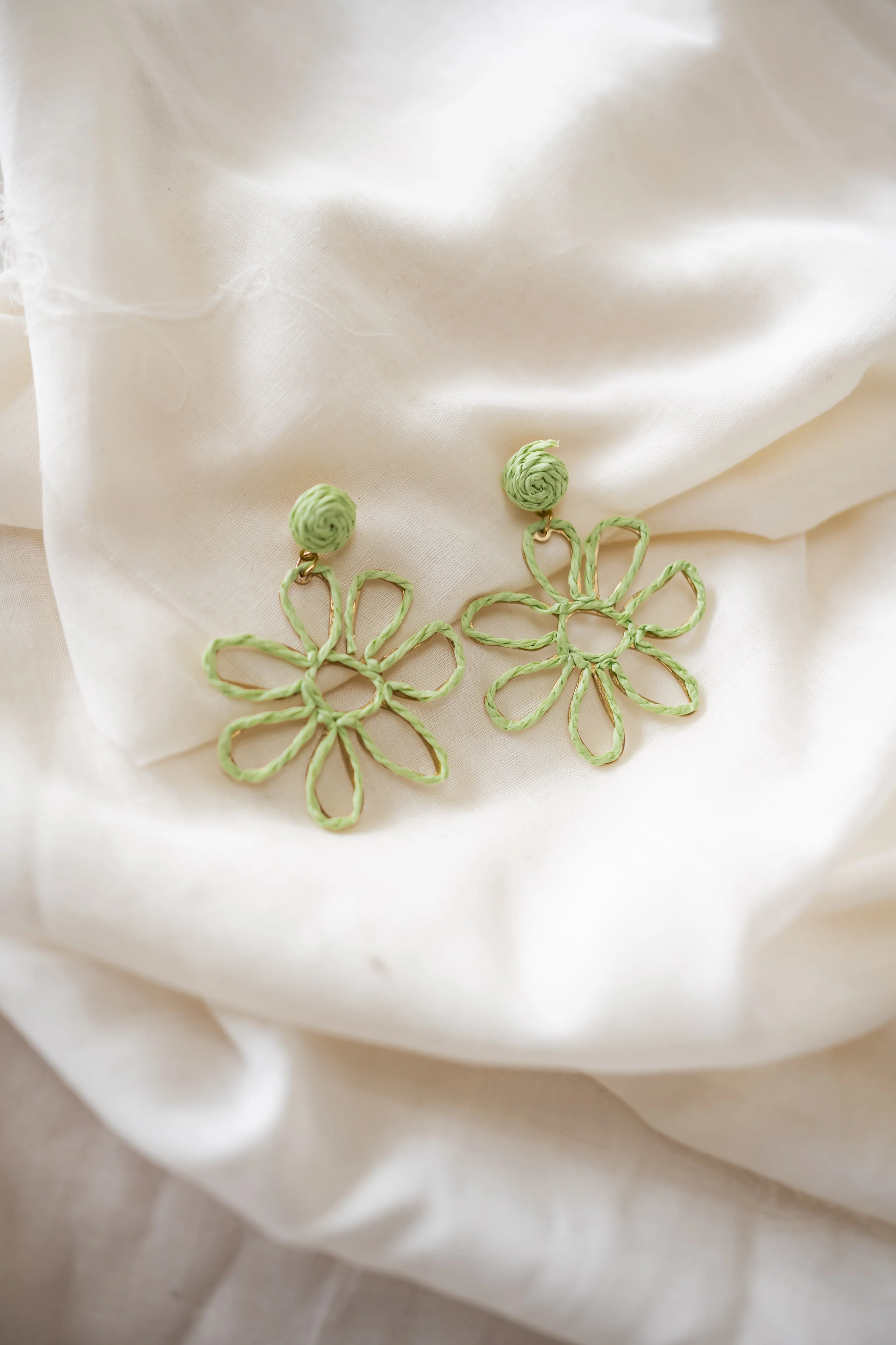 Green Anik Earrings
