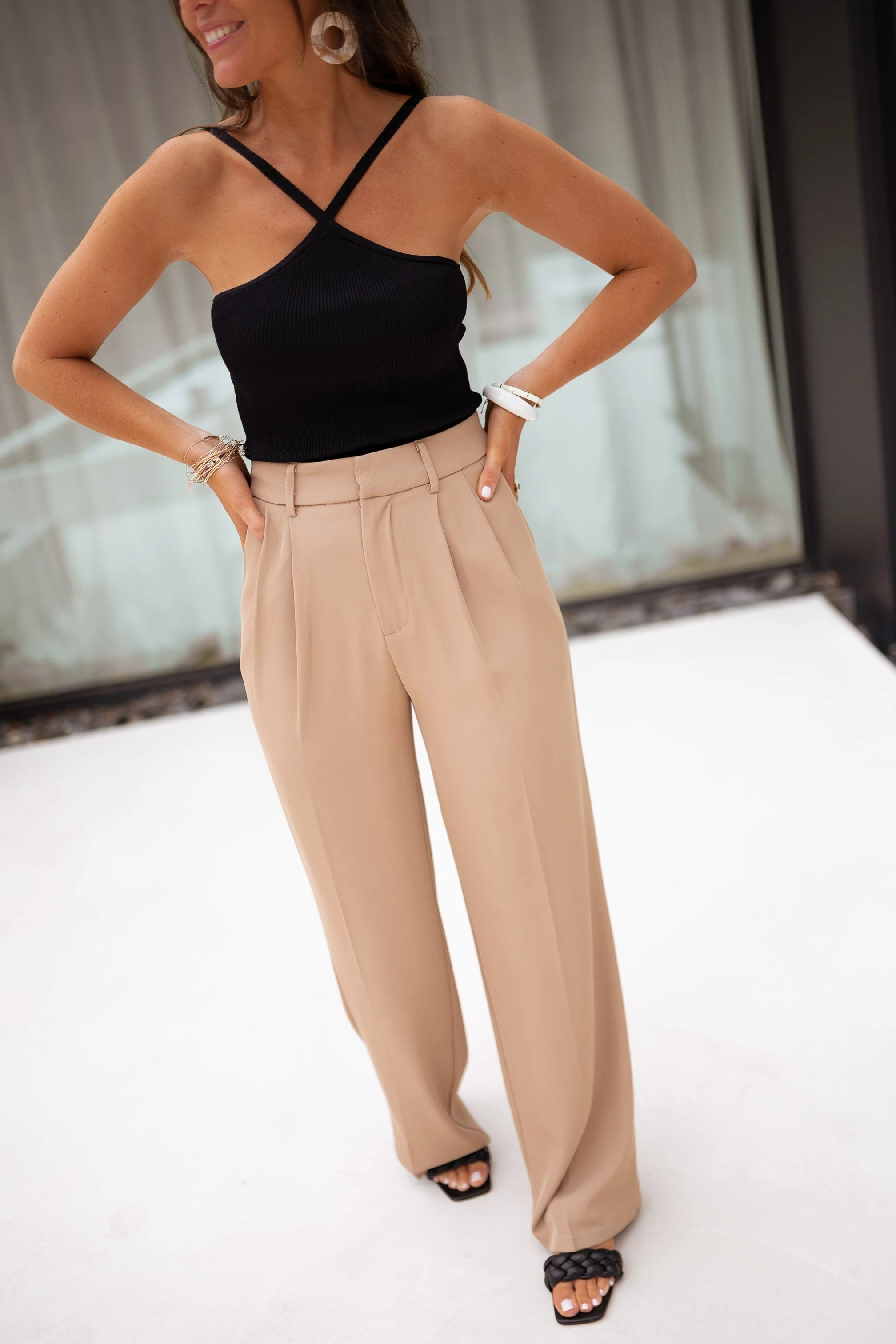 Beige Victor Pants