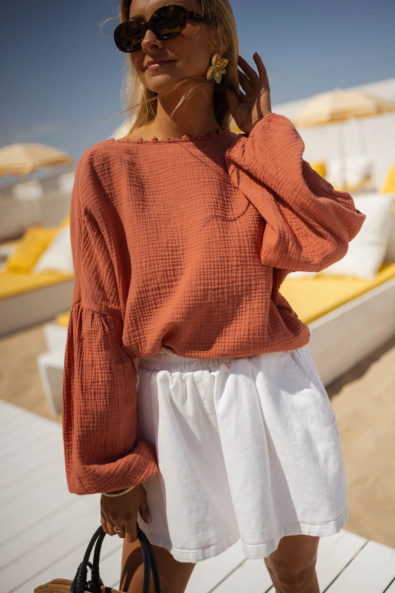 Terracotta Babs Blouse