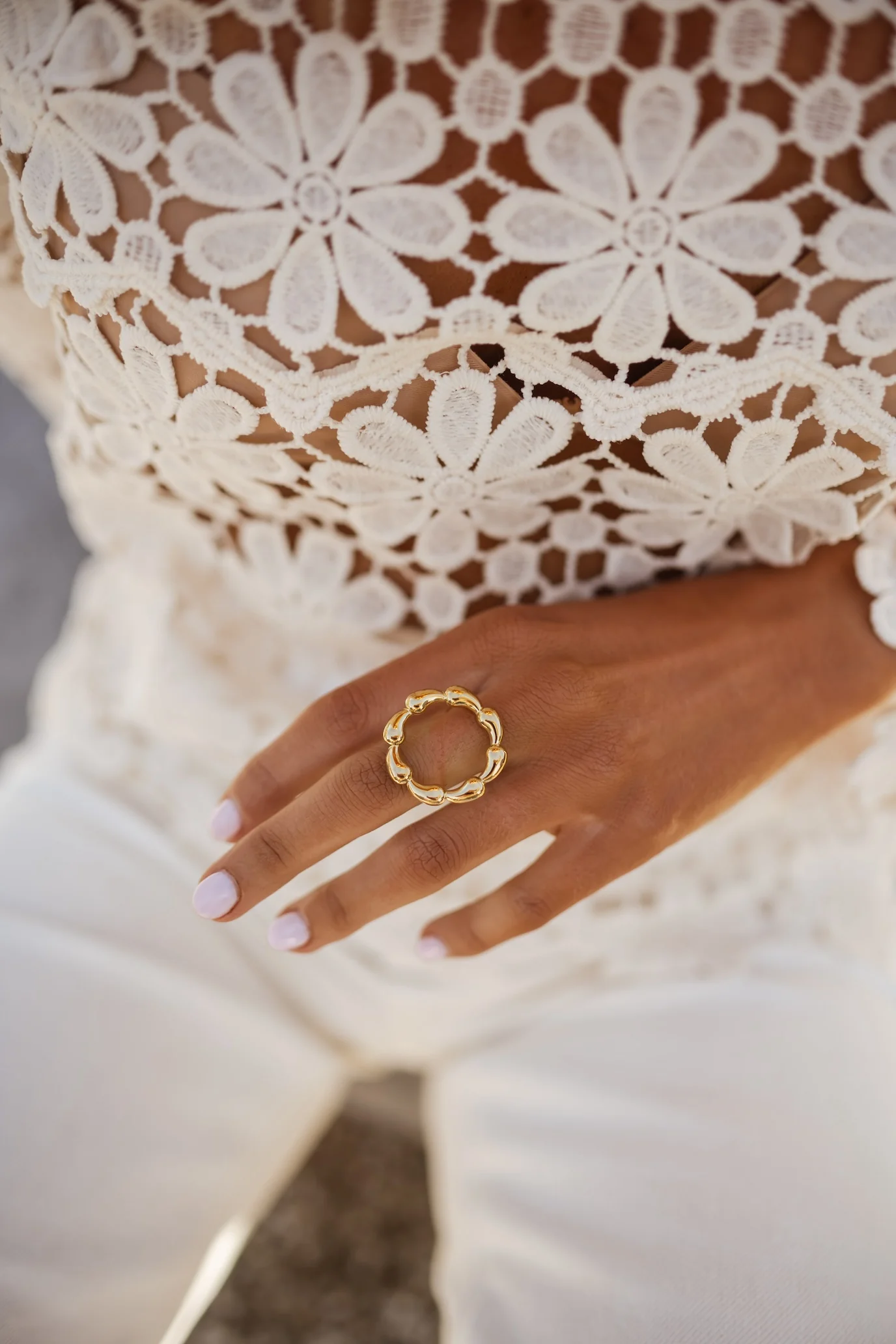 Golden Evely Ring