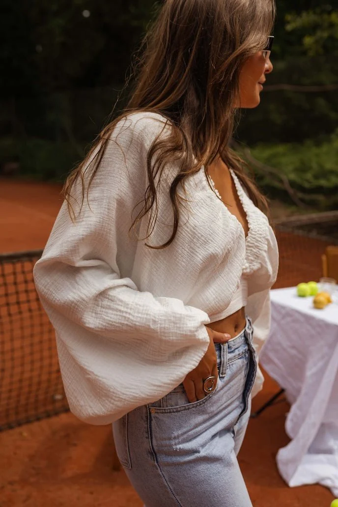 White Manoa Blouse