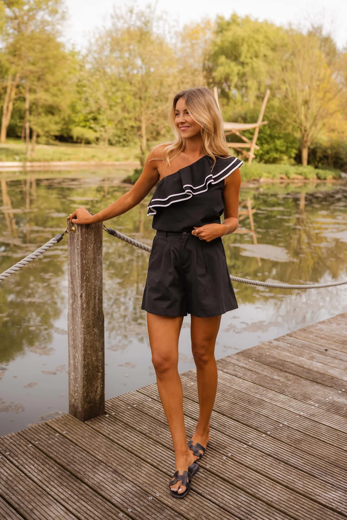 Black Anza Blouse