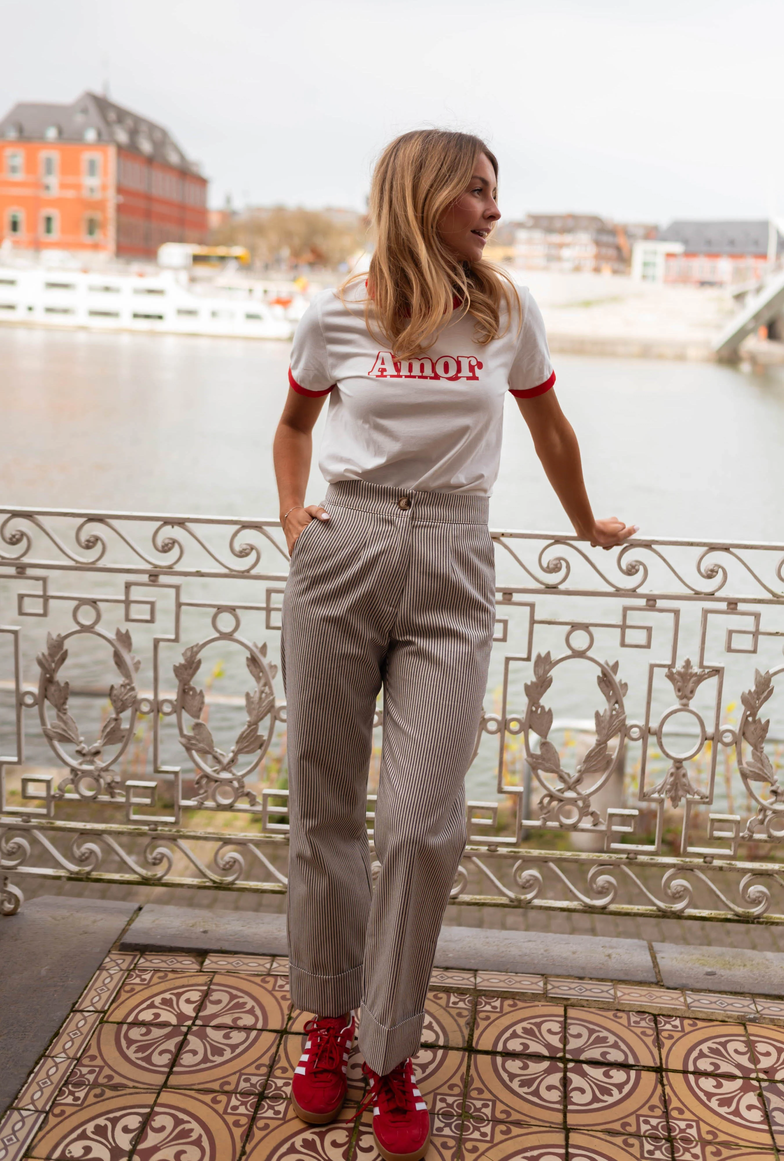 Striped Fiona Pants