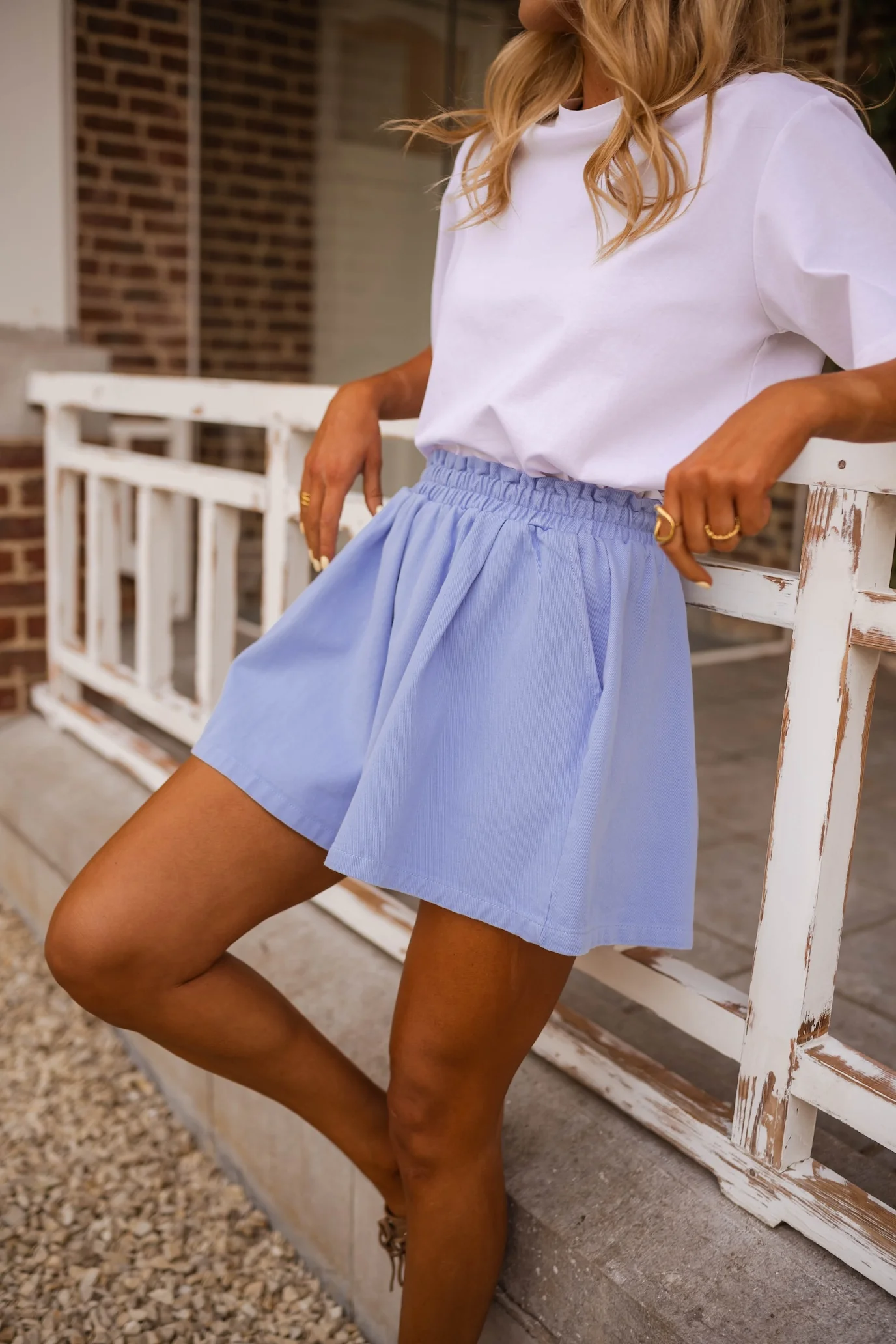 Blue Erica Shorts
