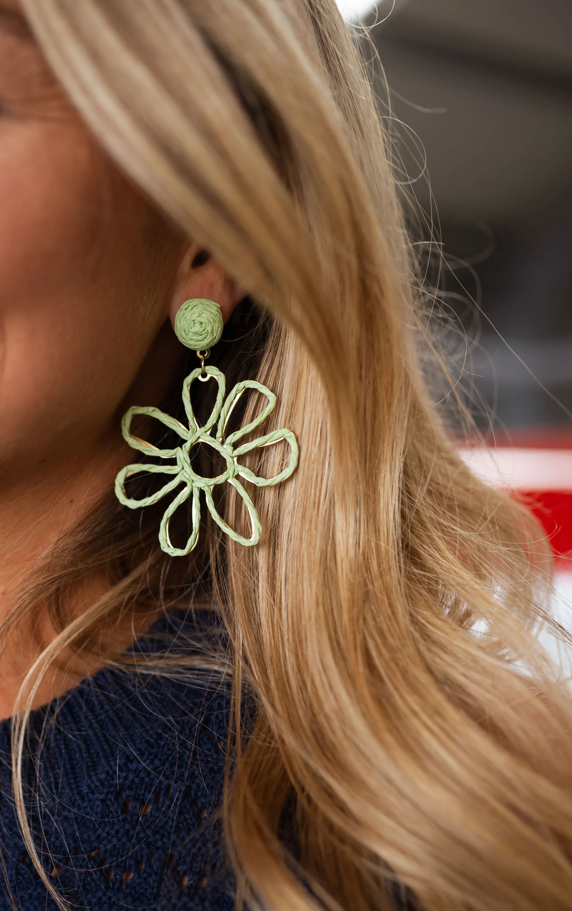 Green Anik Earrings