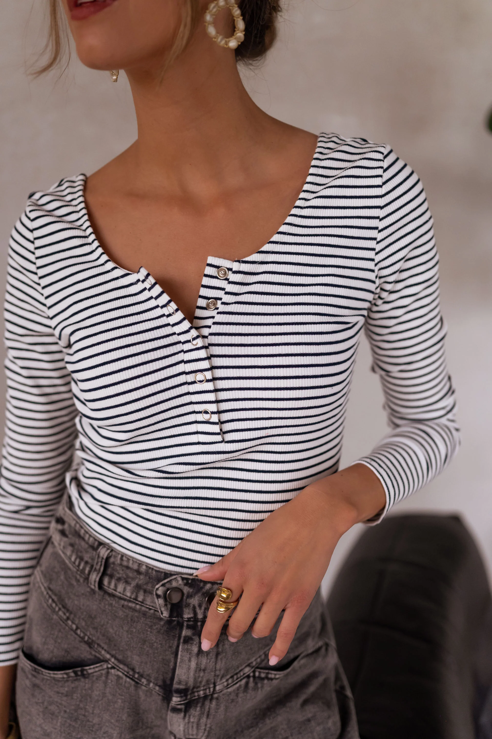 Justine Stripe Bodysuit
