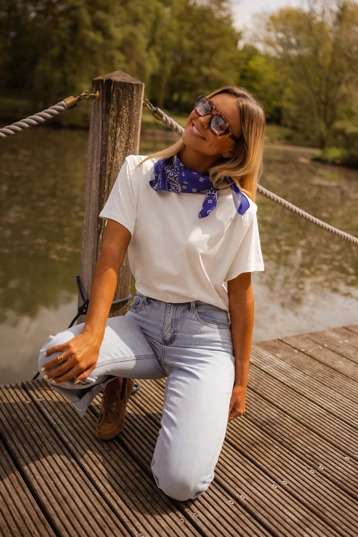 White Bandana T-Shirt