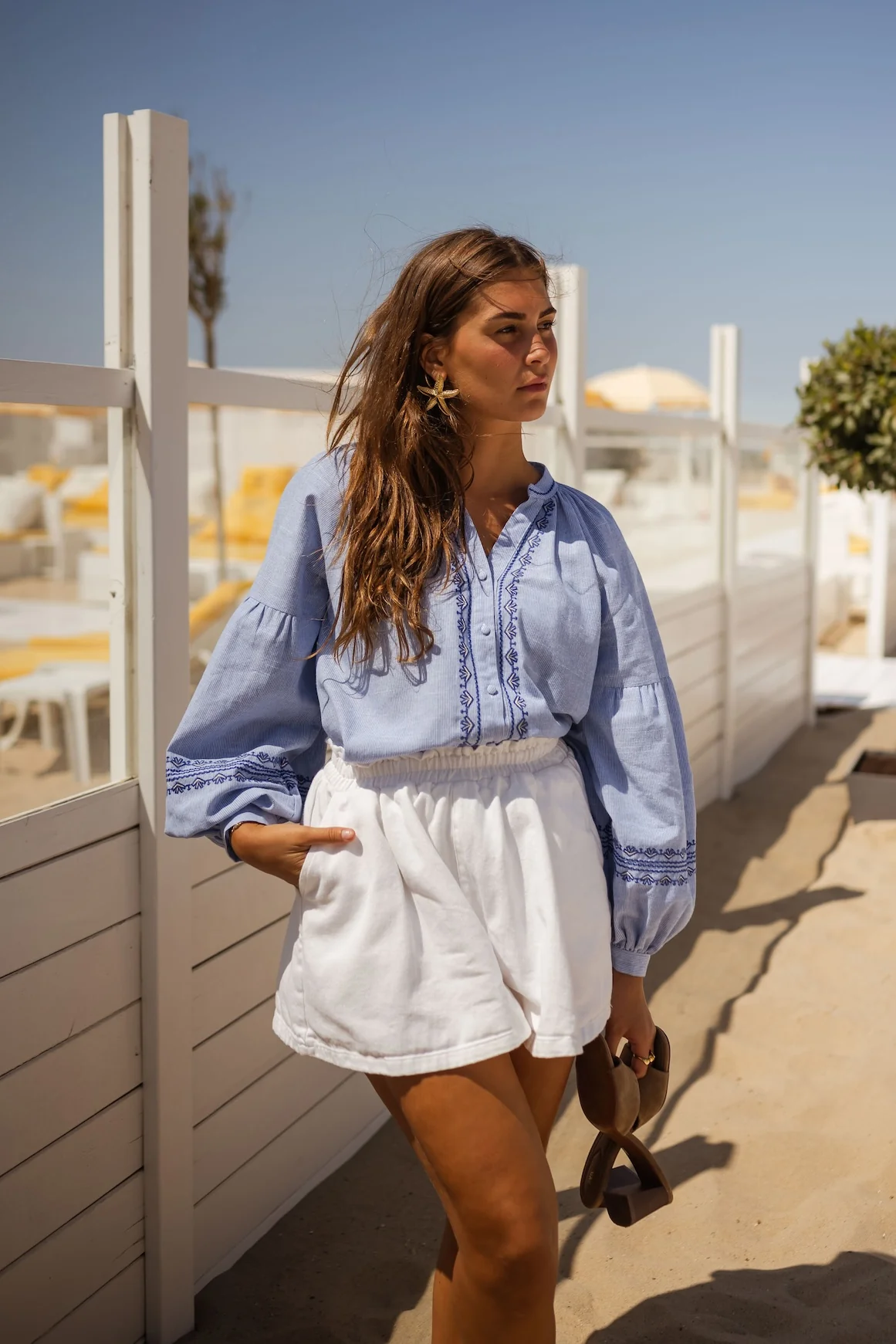 Blue Hidir Blouse