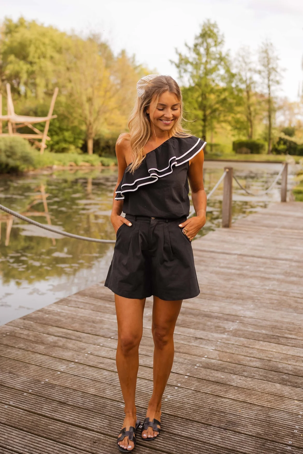 Black Anza Blouse