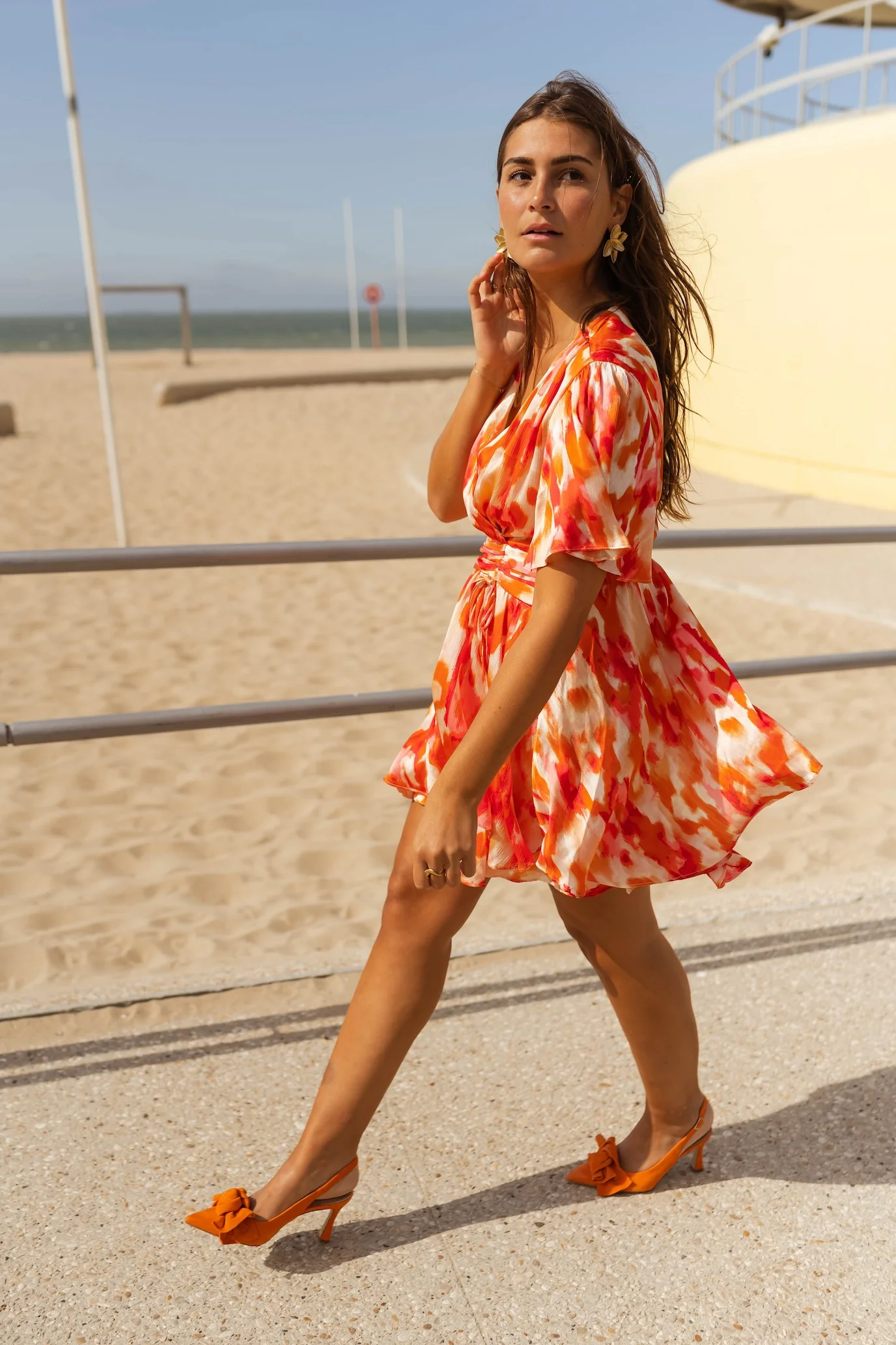 Pink and Orange Ophelie Dress