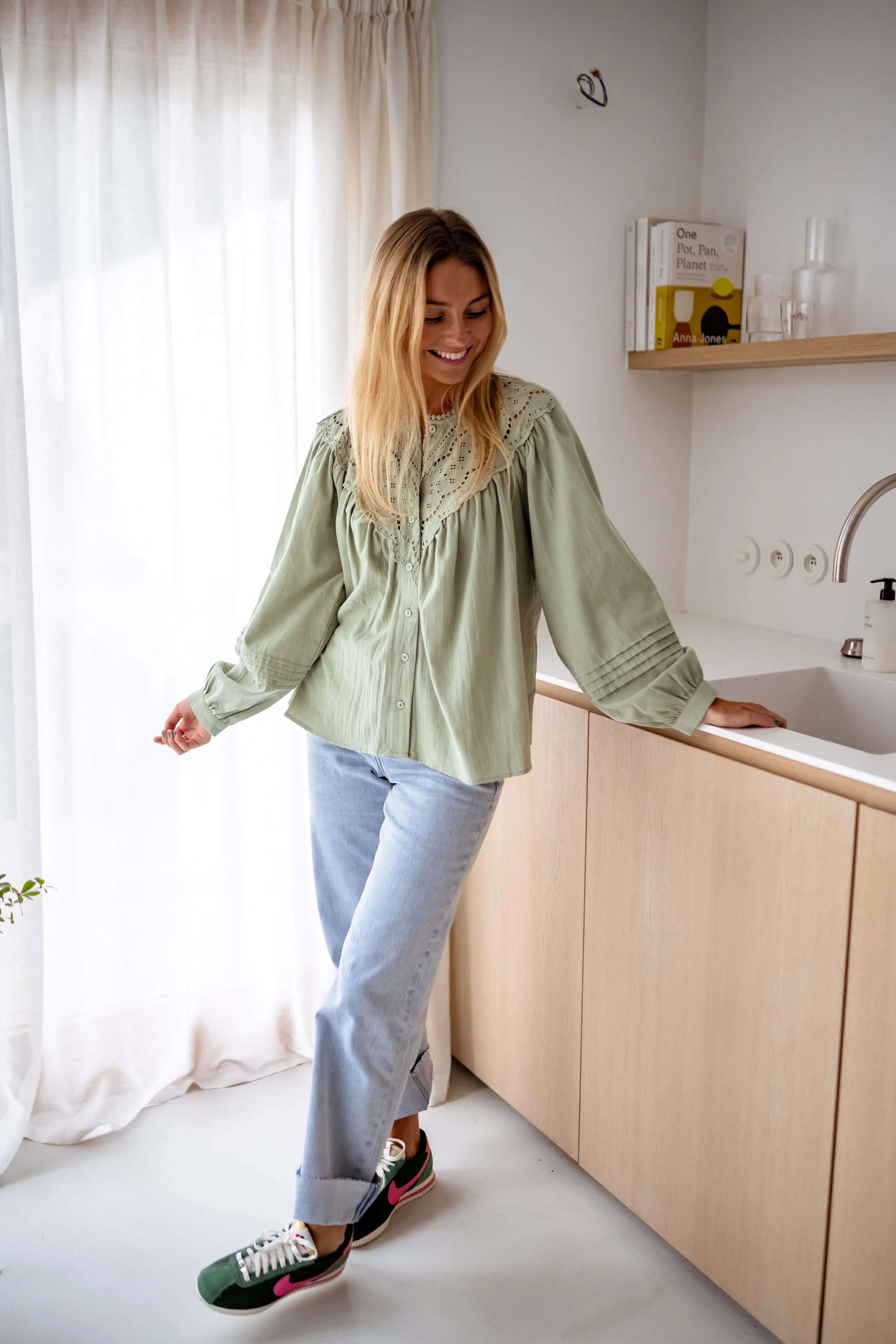 Khaki Fedo Blouse