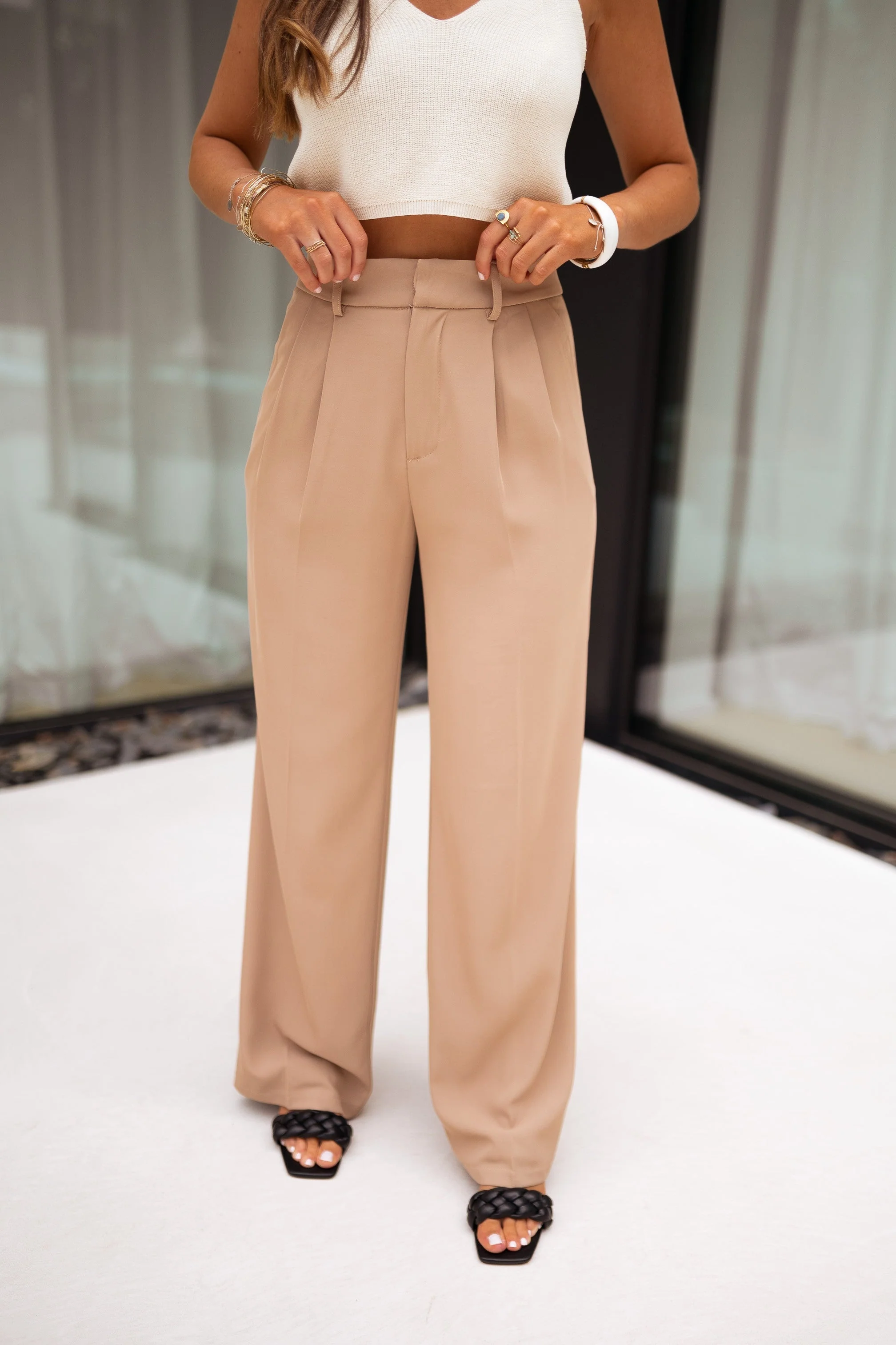 Beige Victor Pants