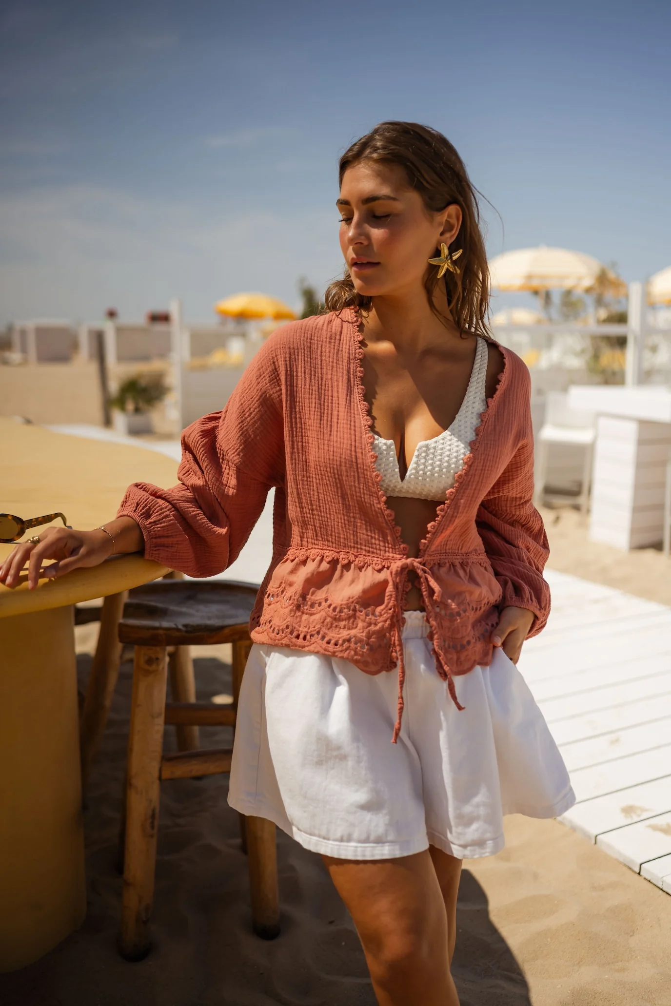 Terracotta Babs Blouse