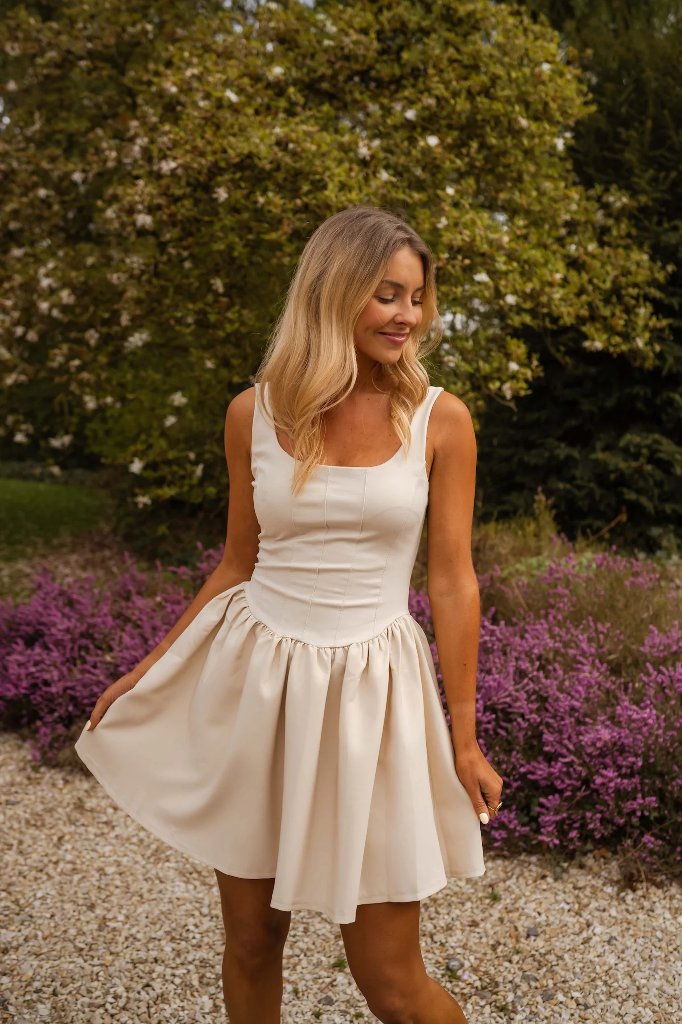 Beige Solene Dress