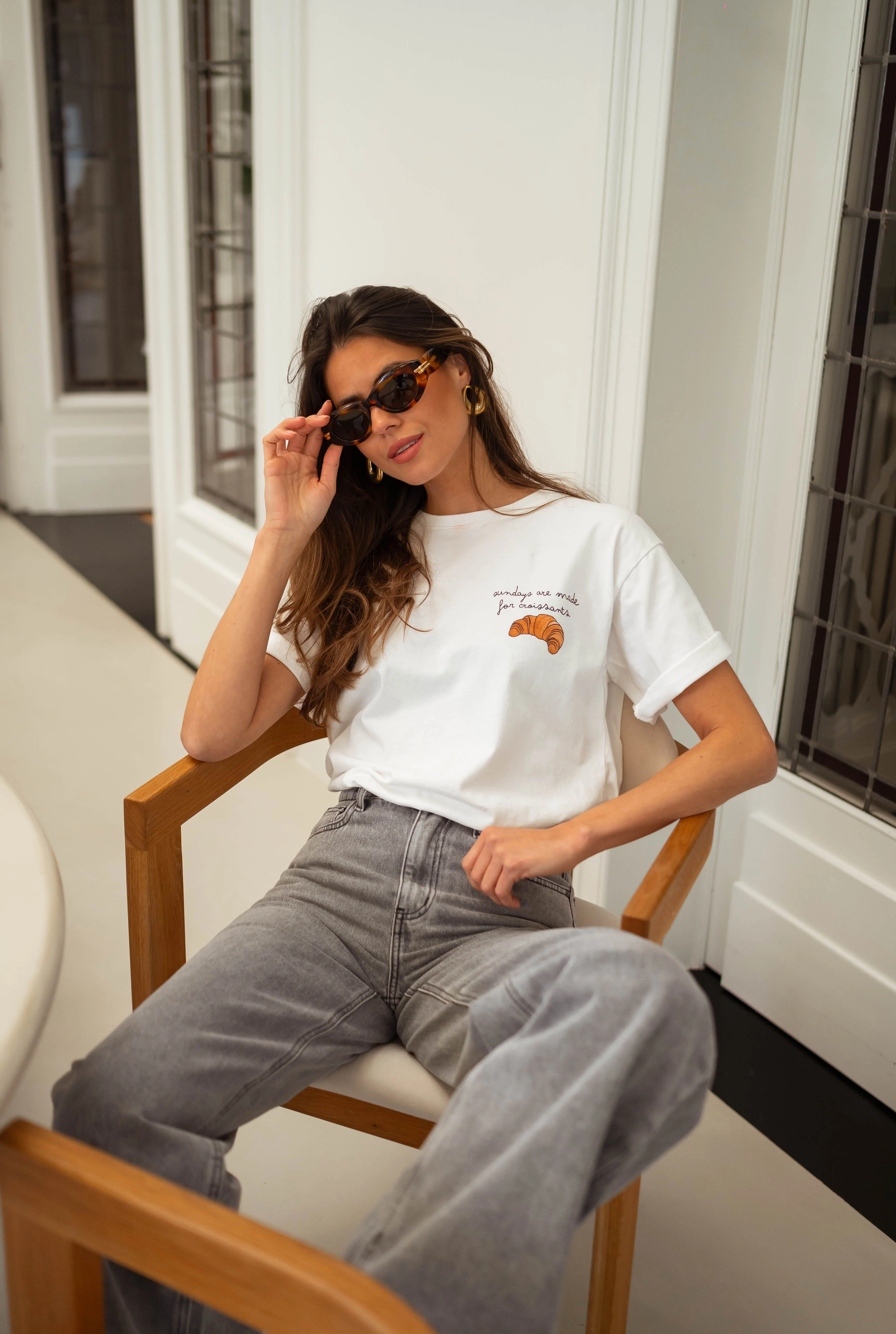 White Croissant T-shirt
