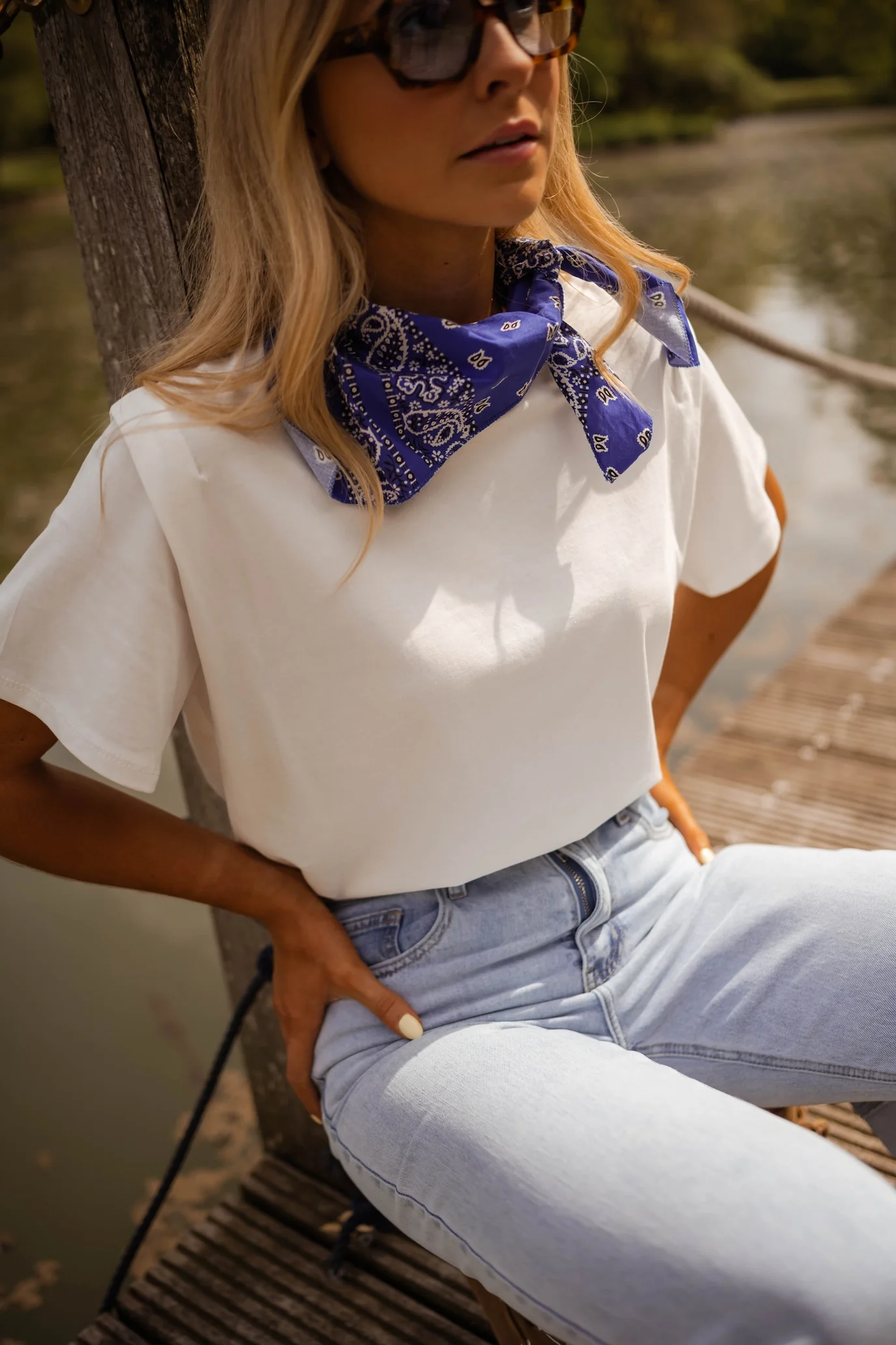 White Bandana T-Shirt