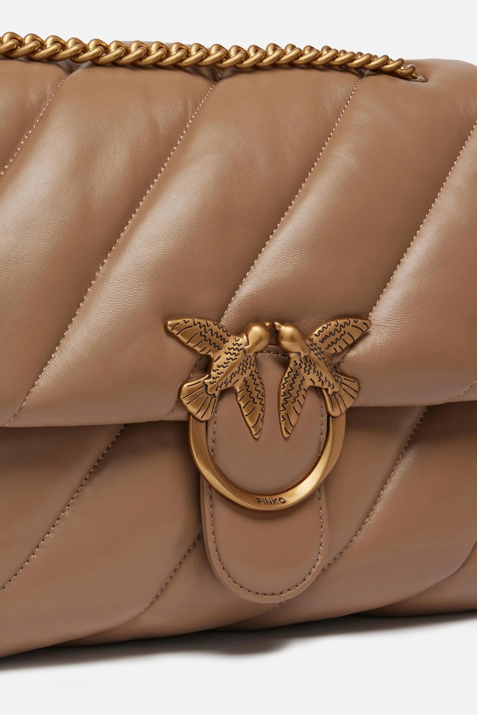 Borsa a Tracolla Love Bag Puff Grande in Nappa Trapuntata