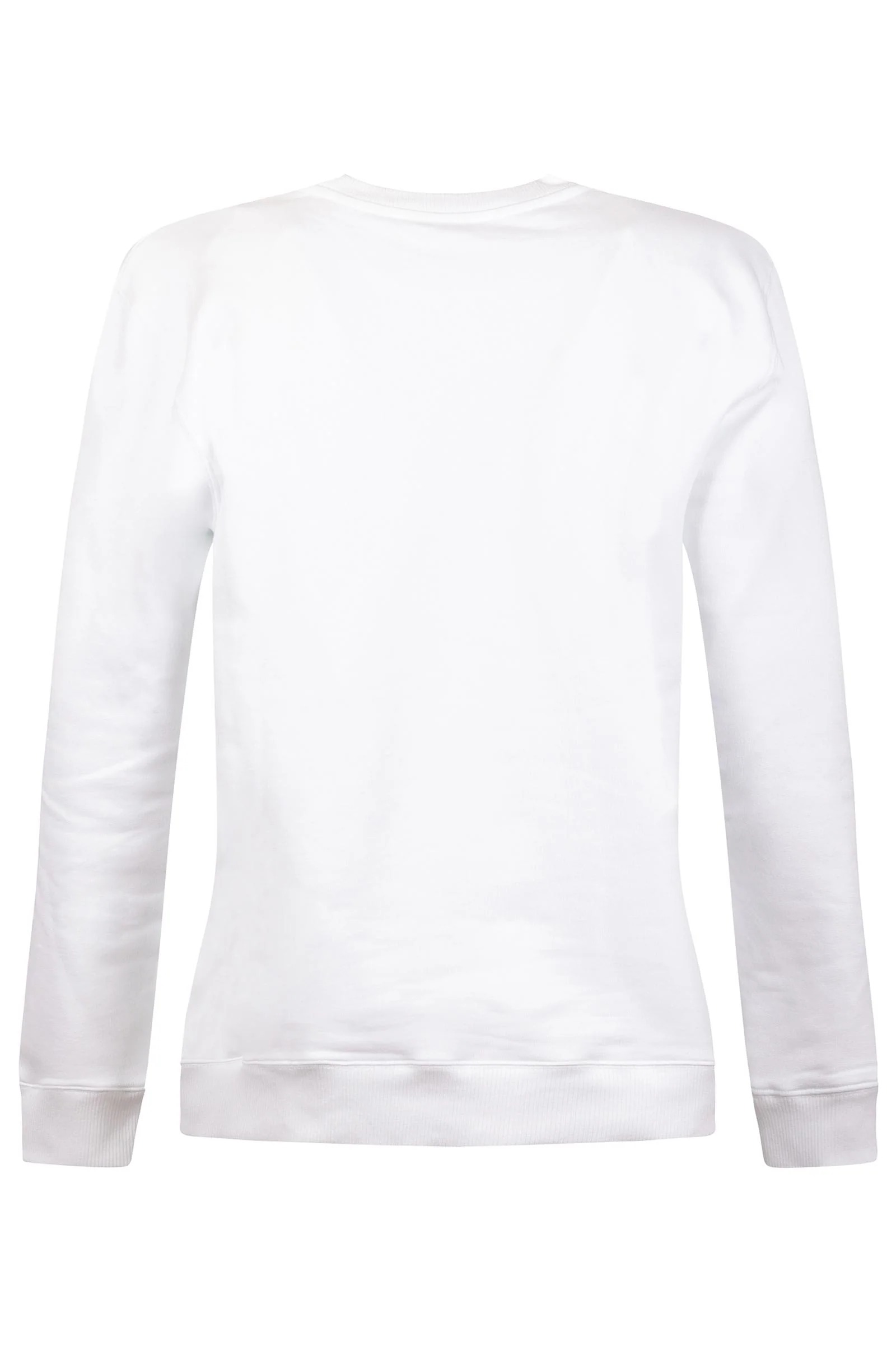 Felpa Girocollo in Cotone con Ricamo Logo